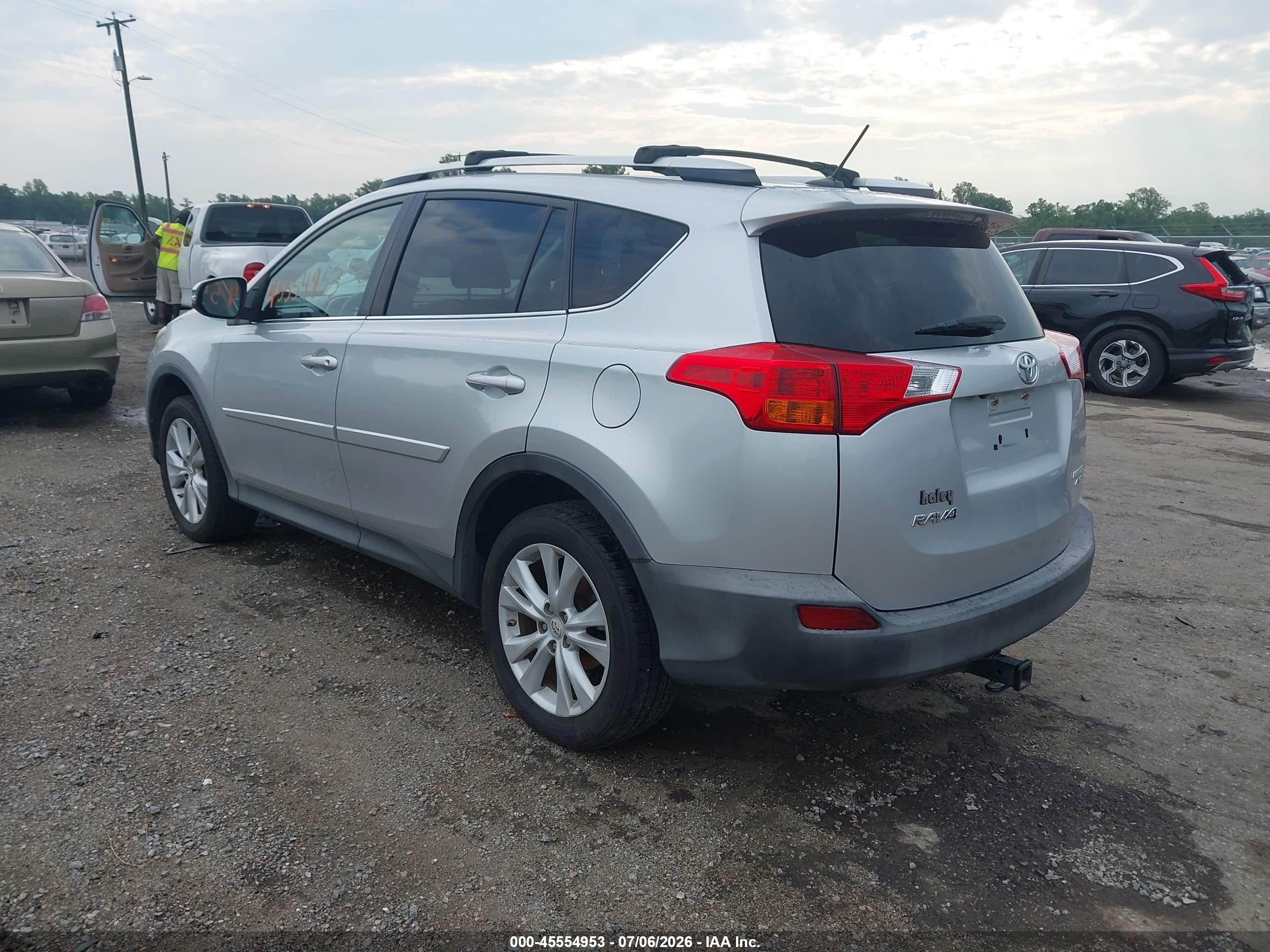 2015 Toyota Rav4 Limited Silver vin: 2T3DFREV2FW310986