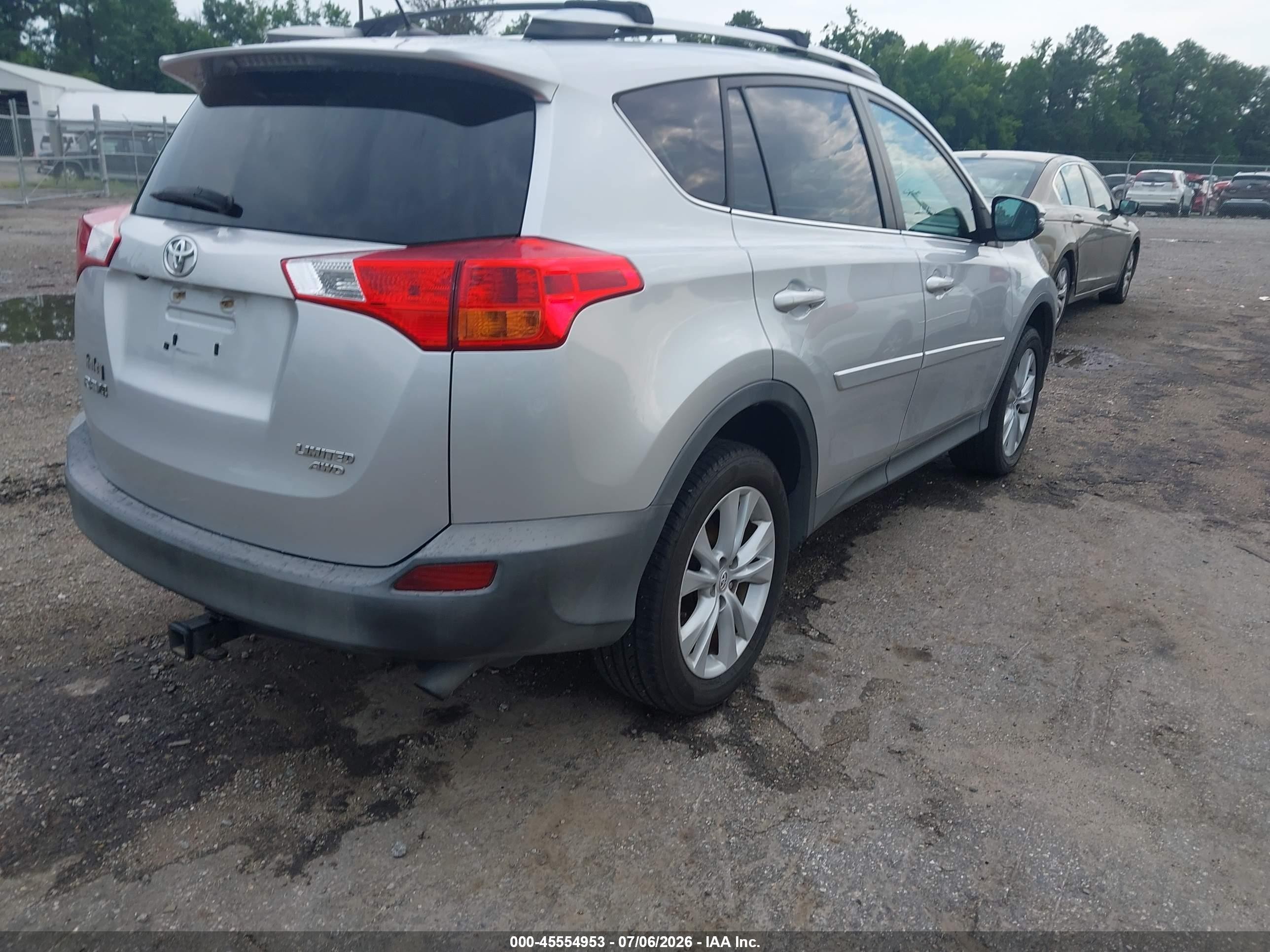 2015 Toyota Rav4 Limited Silver vin: 2T3DFREV2FW310986