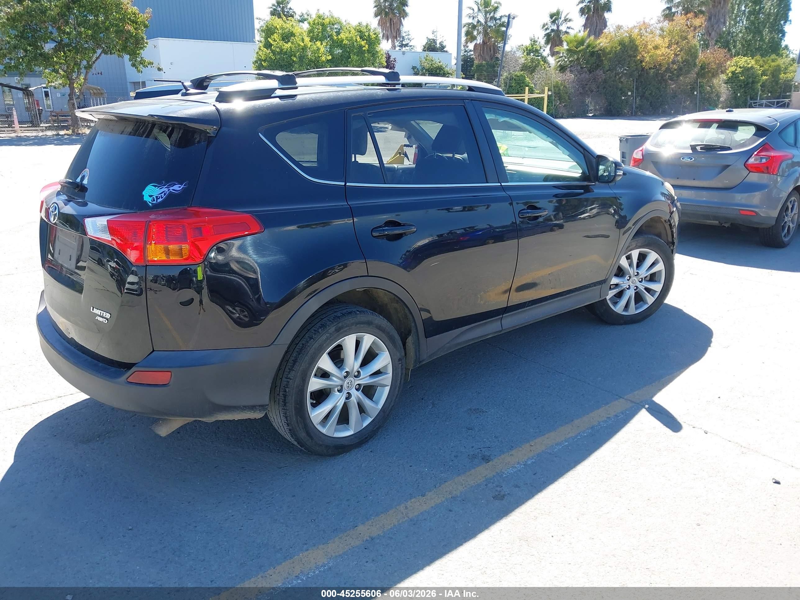 2015 Toyota Rav4 Limited Black vin: 2T3DFREV2FW315556