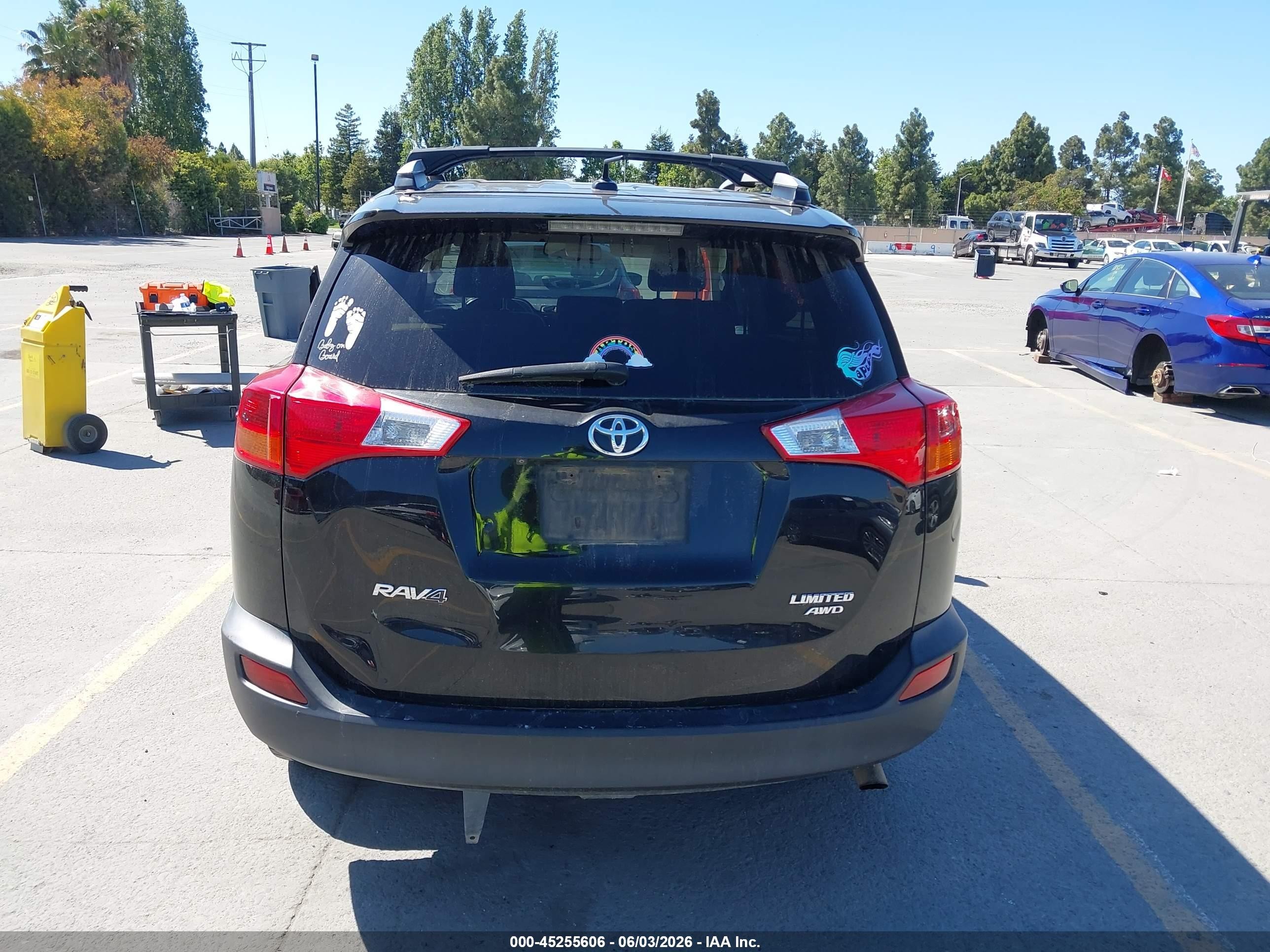2015 Toyota Rav4 Limited Black vin: 2T3DFREV2FW315556
