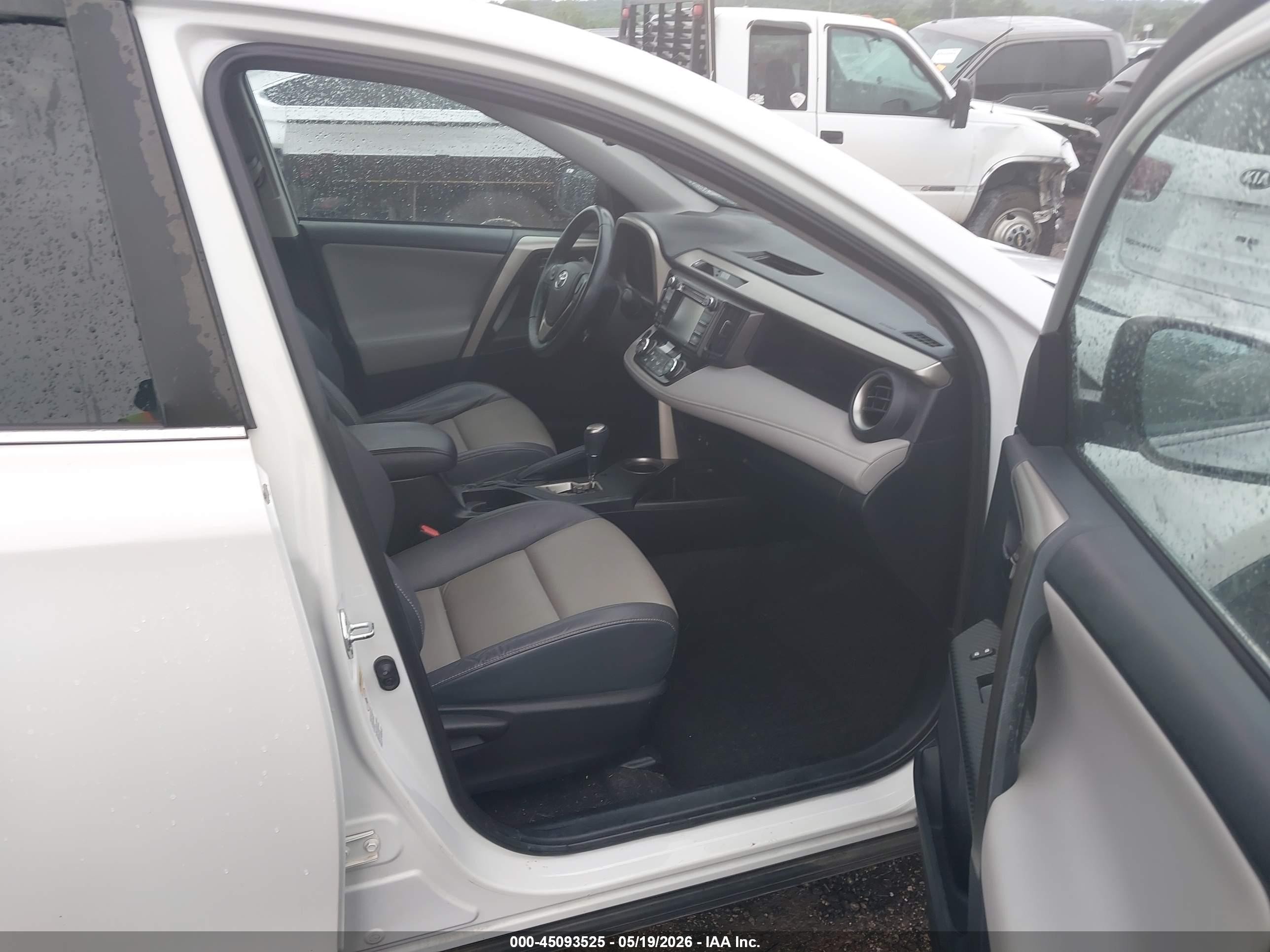 2015 Toyota Rav4 Limited White vin: 2T3DFREV2FW331434