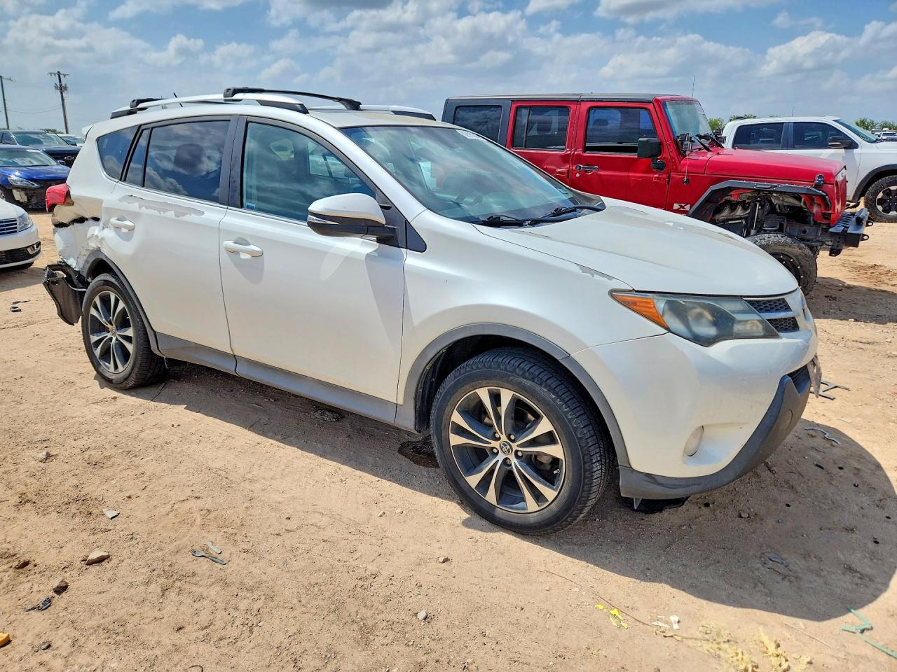 2015 Toyota Rav4 Limited White vin: 2T3DFREV2FW369410