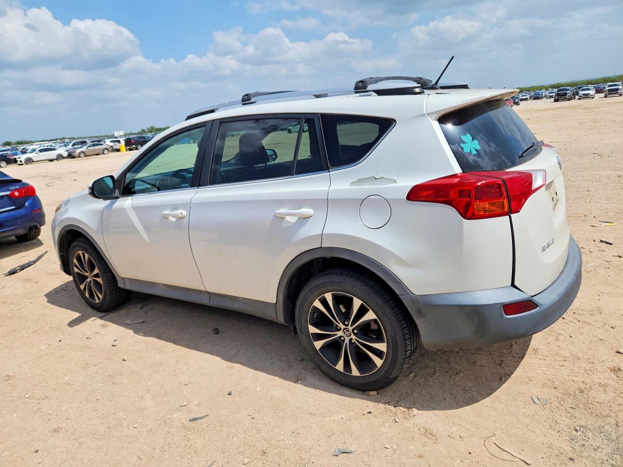 2015 Toyota Rav4 Limited White vin: 2T3DFREV2FW369410