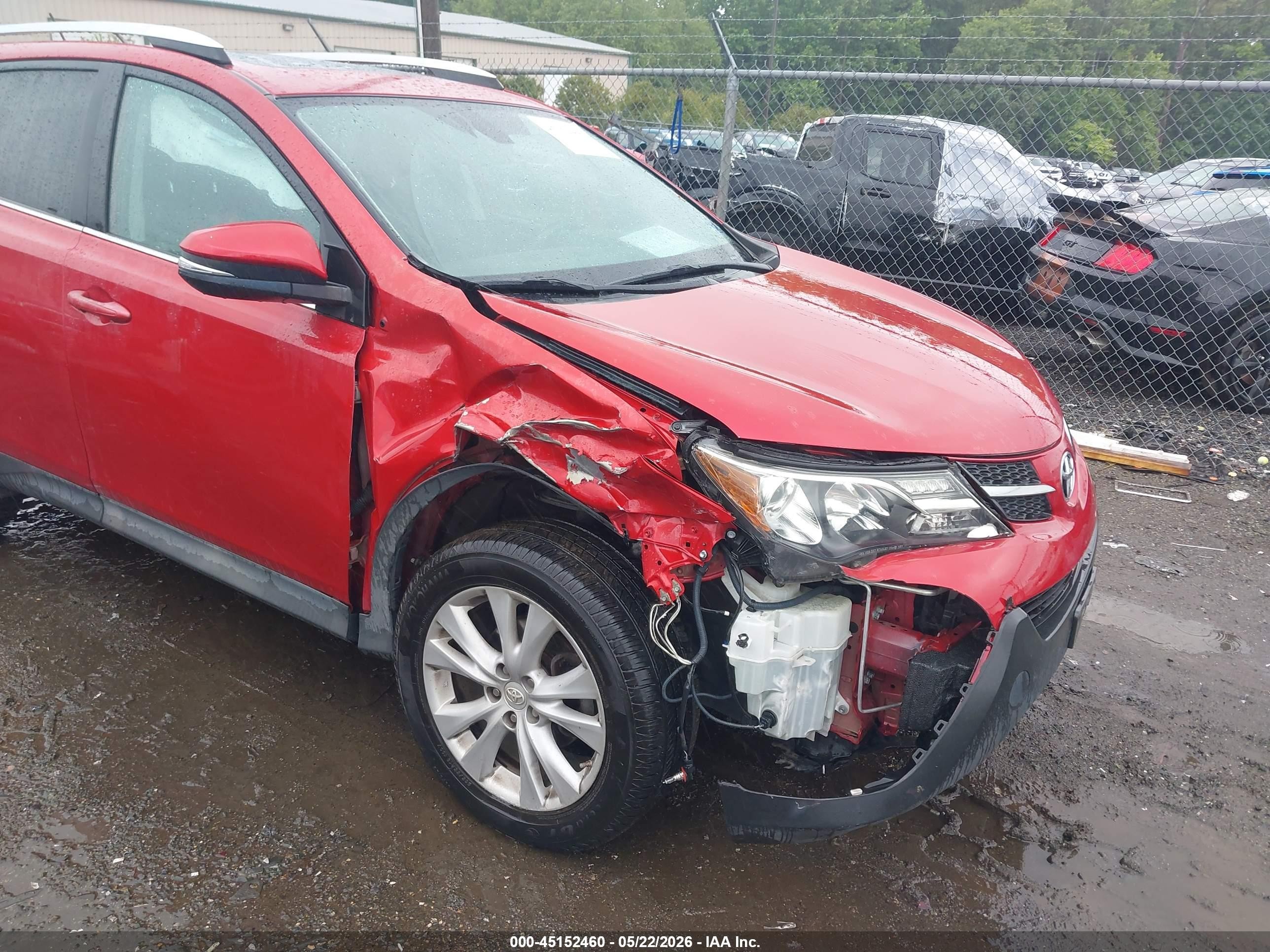 2015 Toyota Rav4 Limited Red vin: 2T3DFREV2FW375692