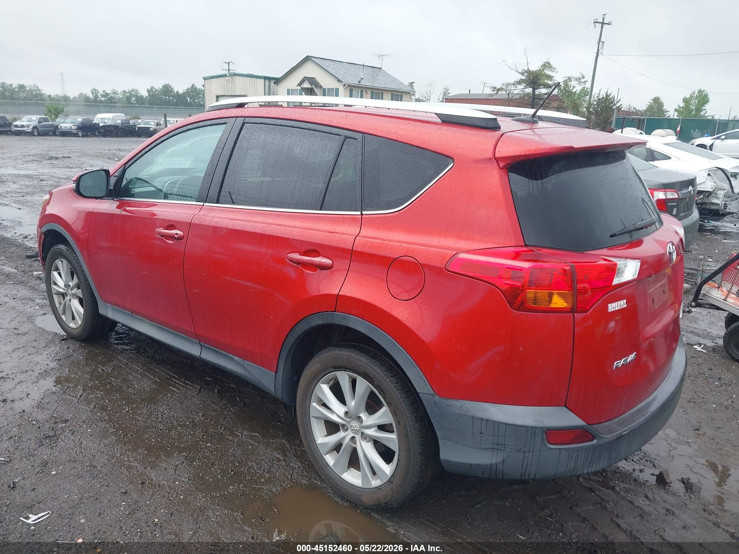 2015 Toyota Rav4 Limited Red vin: 2T3DFREV2FW375692