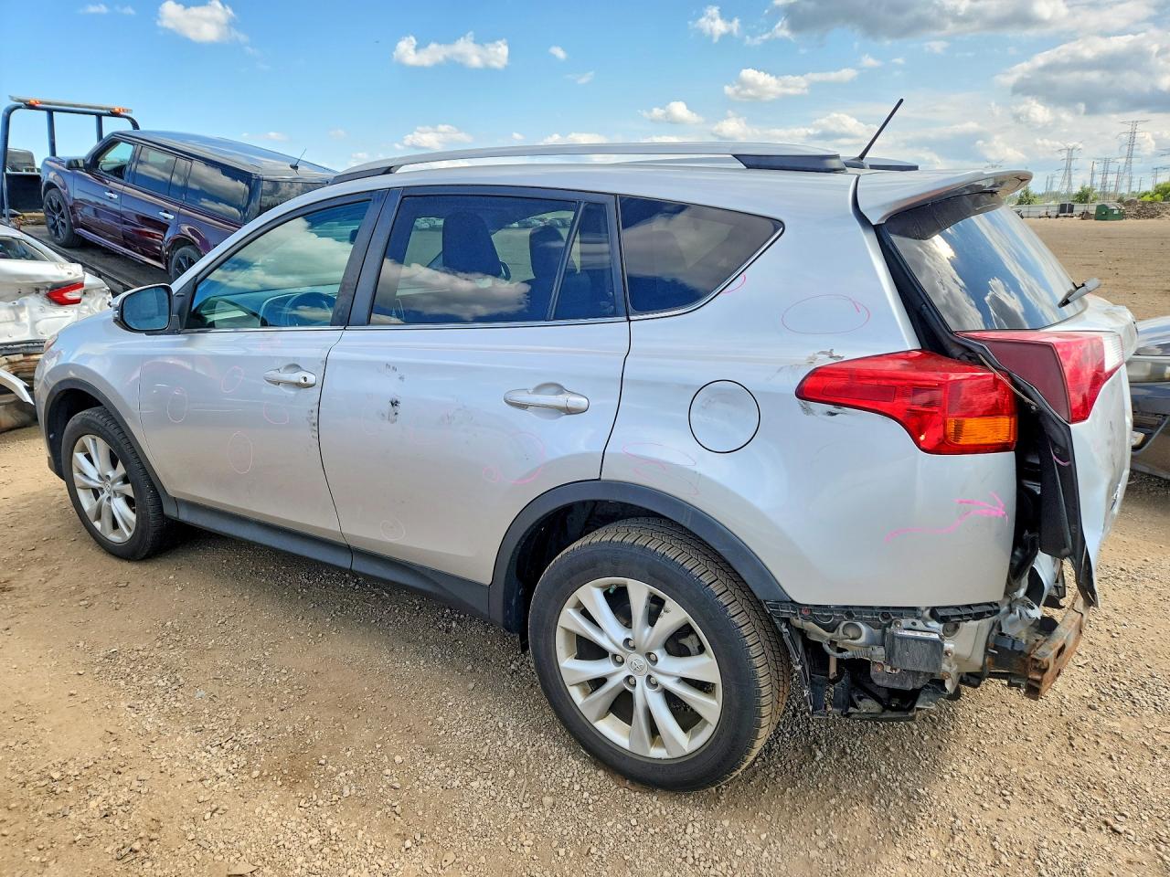 2015 Toyota Rav4 Limited Silver vin: 2T3DFREV2FW385025