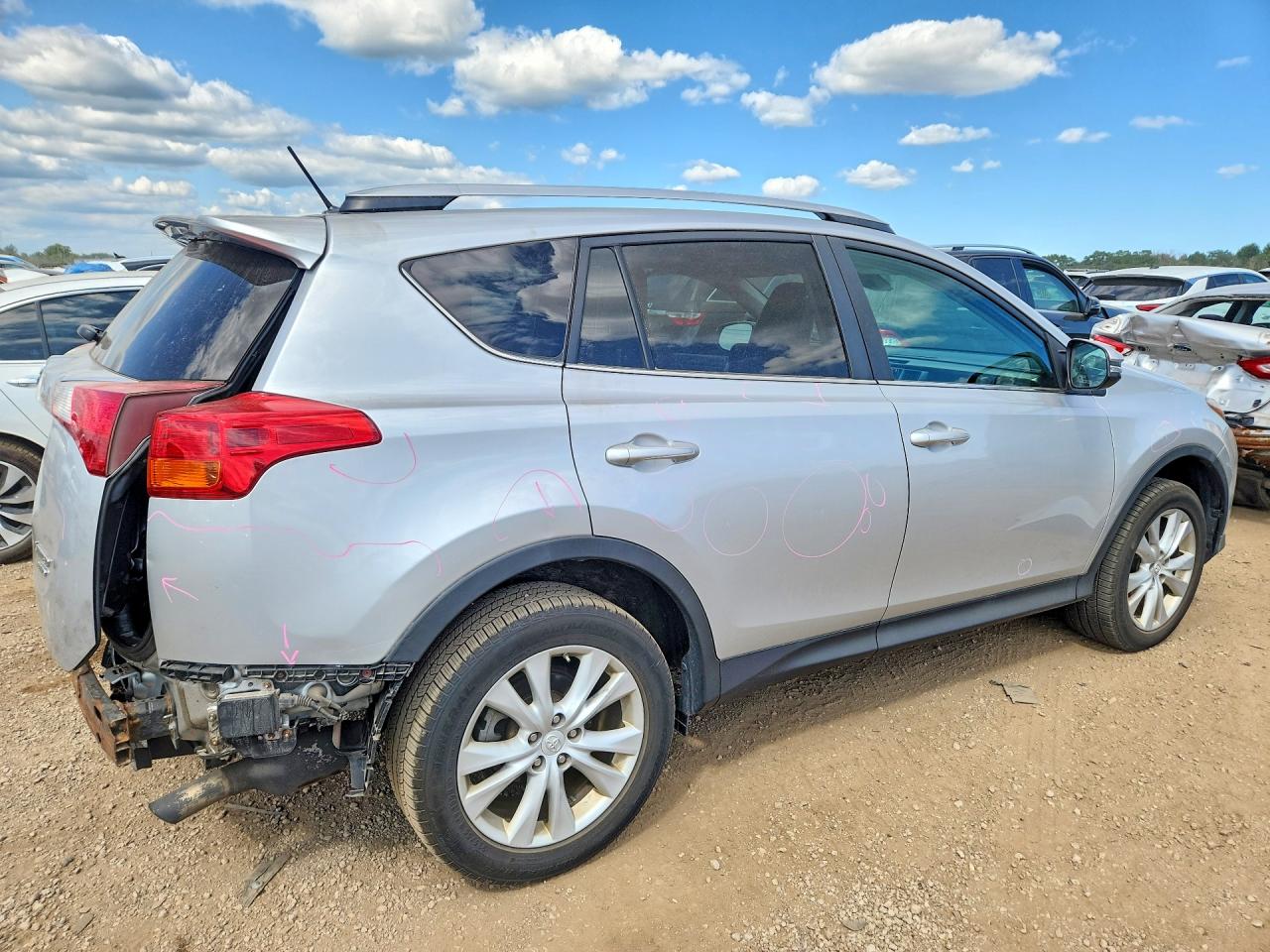 2015 Toyota Rav4 Limited Silver vin: 2T3DFREV2FW385025