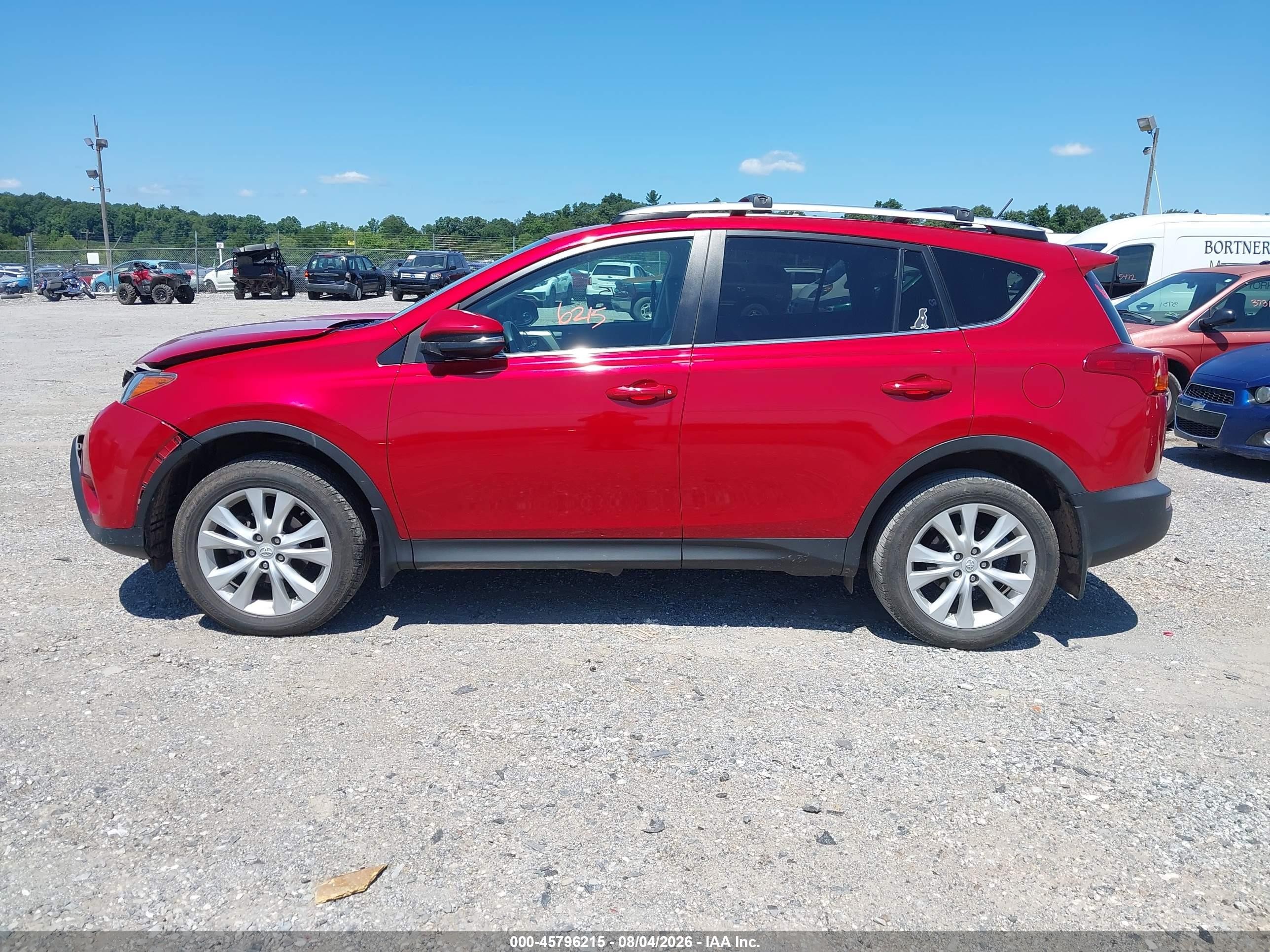 2015 Toyota Rav4 Limited Red vin: 2T3DFREV2FW399622
