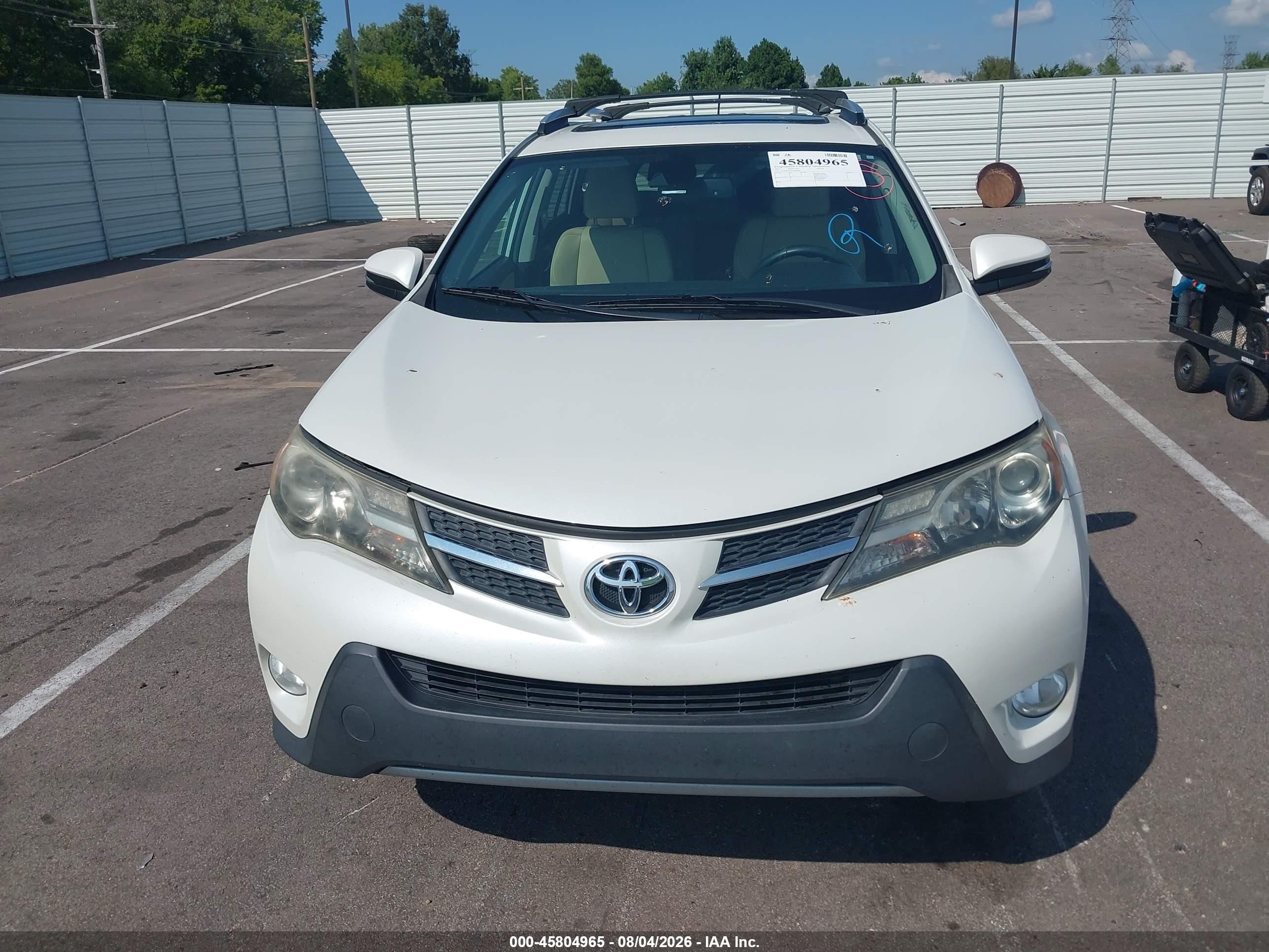 2015 Toyota Rav4 Limited White vin: 2T3DFREV2FW406956