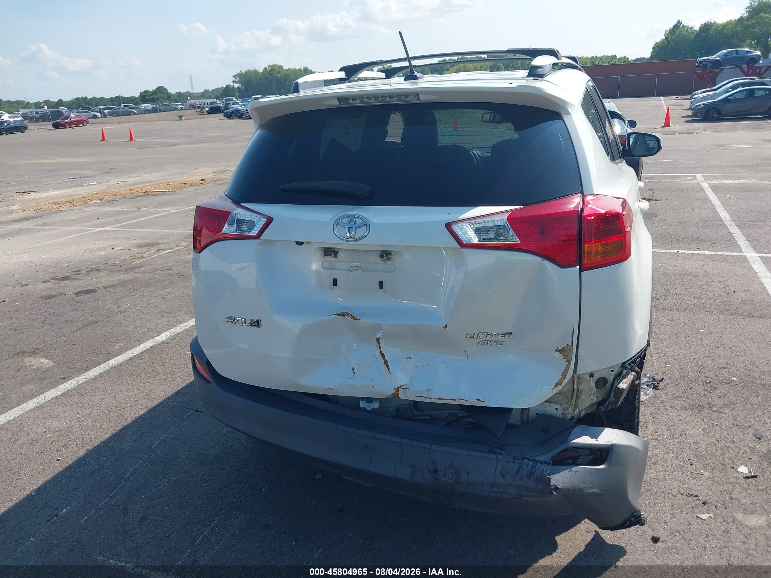 2015 Toyota Rav4 Limited White vin: 2T3DFREV2FW406956