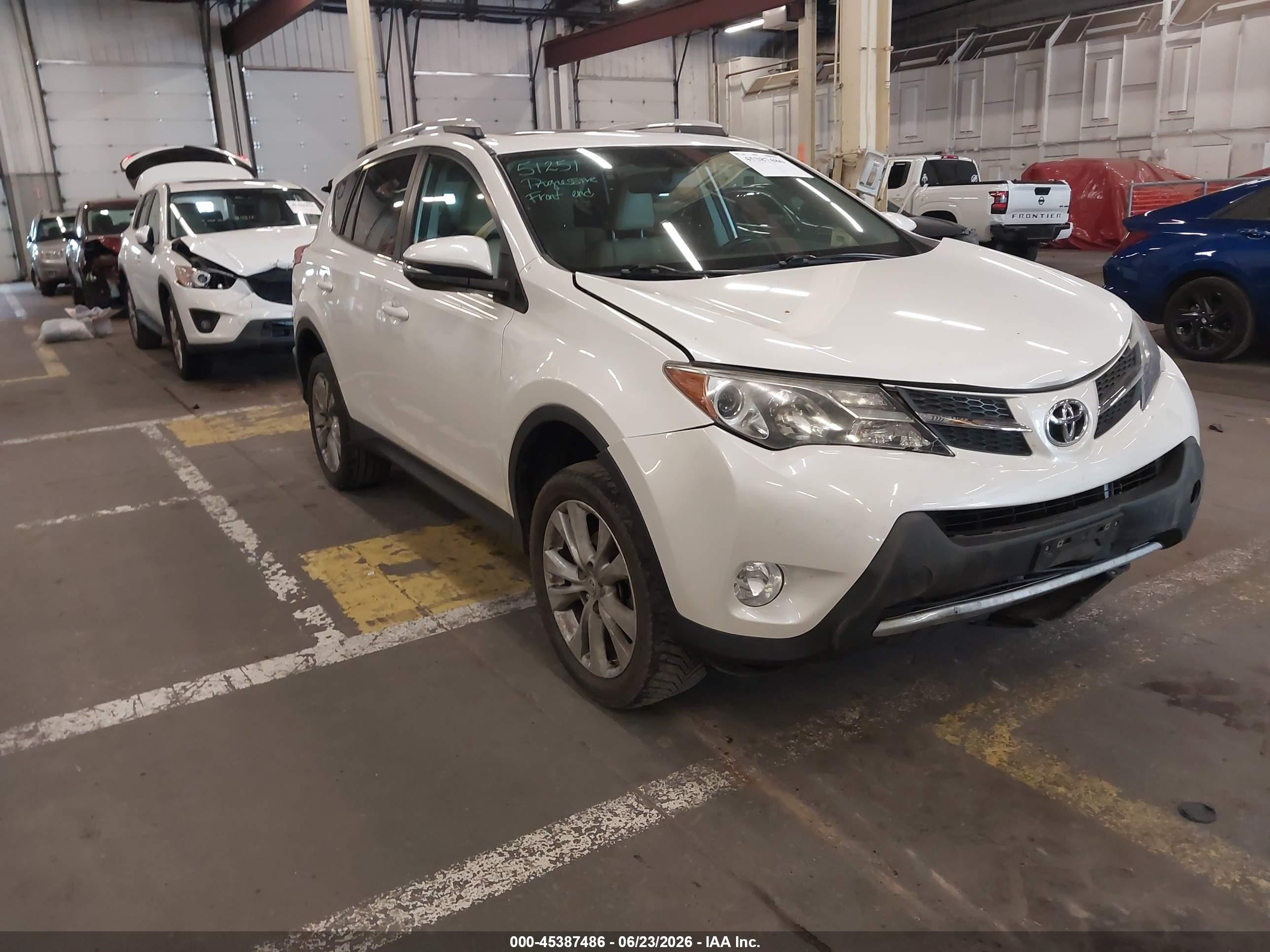 2013 Toyota Rav4 Limited White vin: 2T3DFREV3DW085829