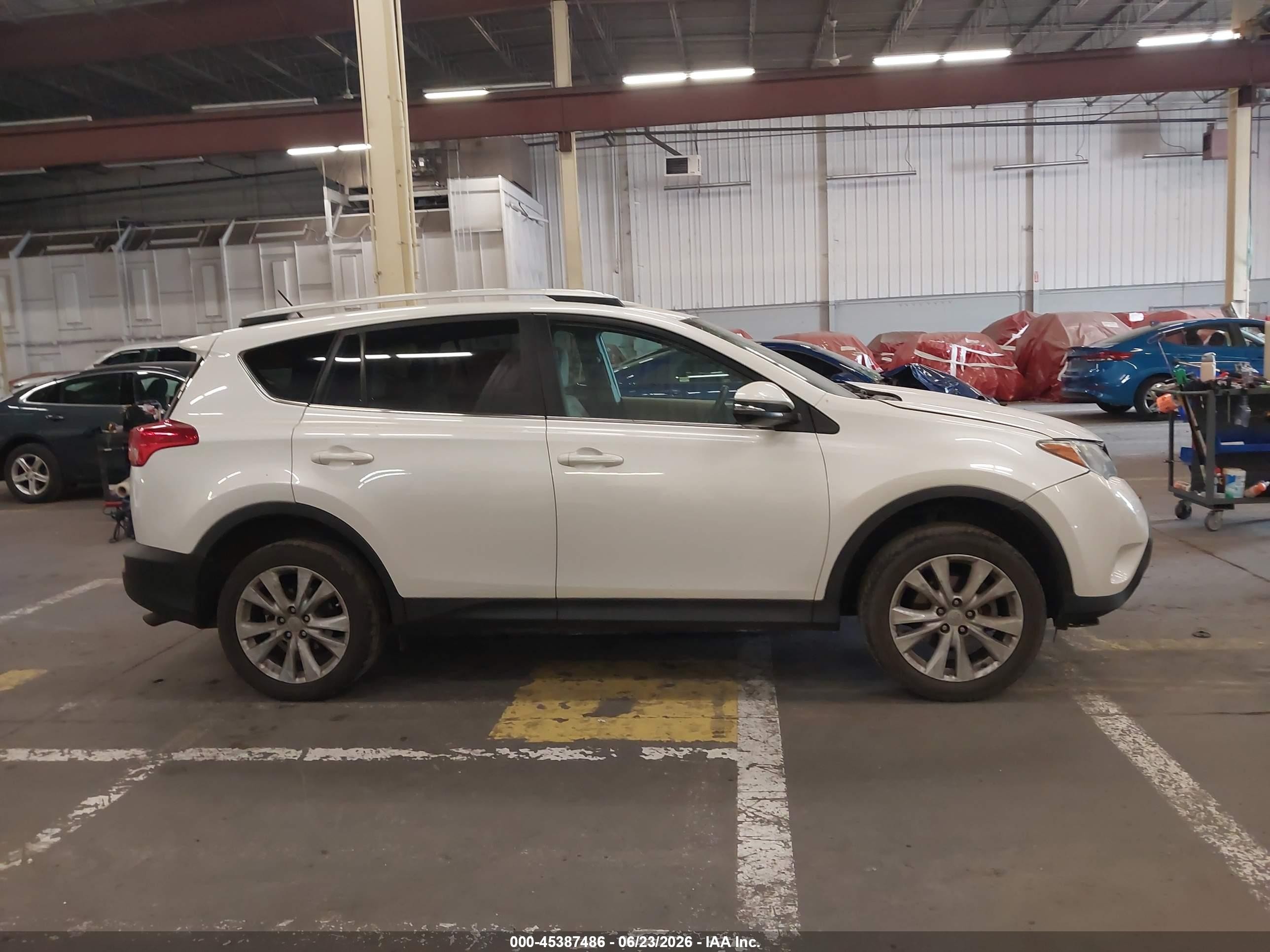 2013 Toyota Rav4 Limited White vin: 2T3DFREV3DW085829