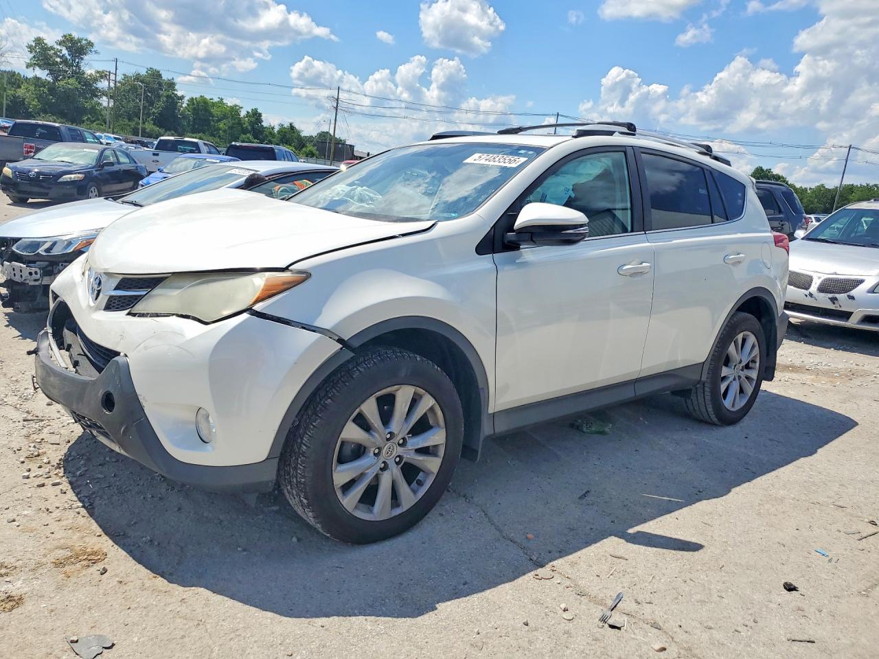 2013 Toyota Rav4 Limited White vin: 2T3DFREV3DW089251