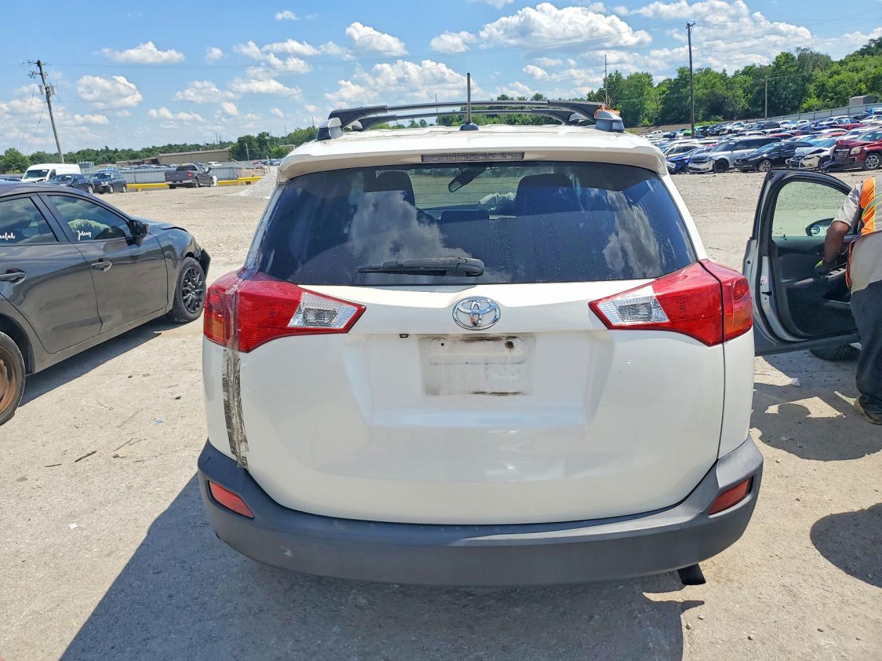 2013 Toyota Rav4 Limited White vin: 2T3DFREV3DW089251
