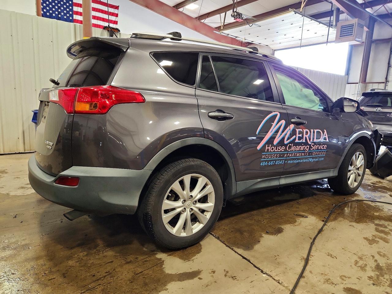 2014 Toyota Rav4 Limited Серый vin: 2T3DFREV3EW143973