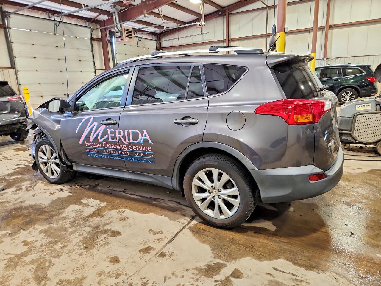 2014 Toyota Rav4 Limited Серый vin: 2T3DFREV3EW143973