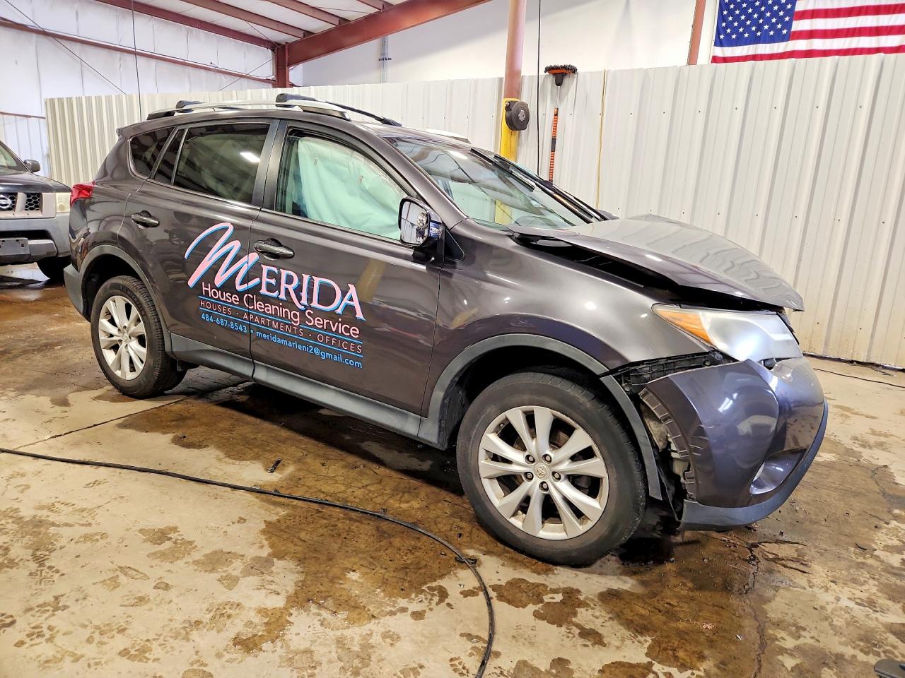 2014 Toyota Rav4 Limited Серый vin: 2T3DFREV3EW143973
