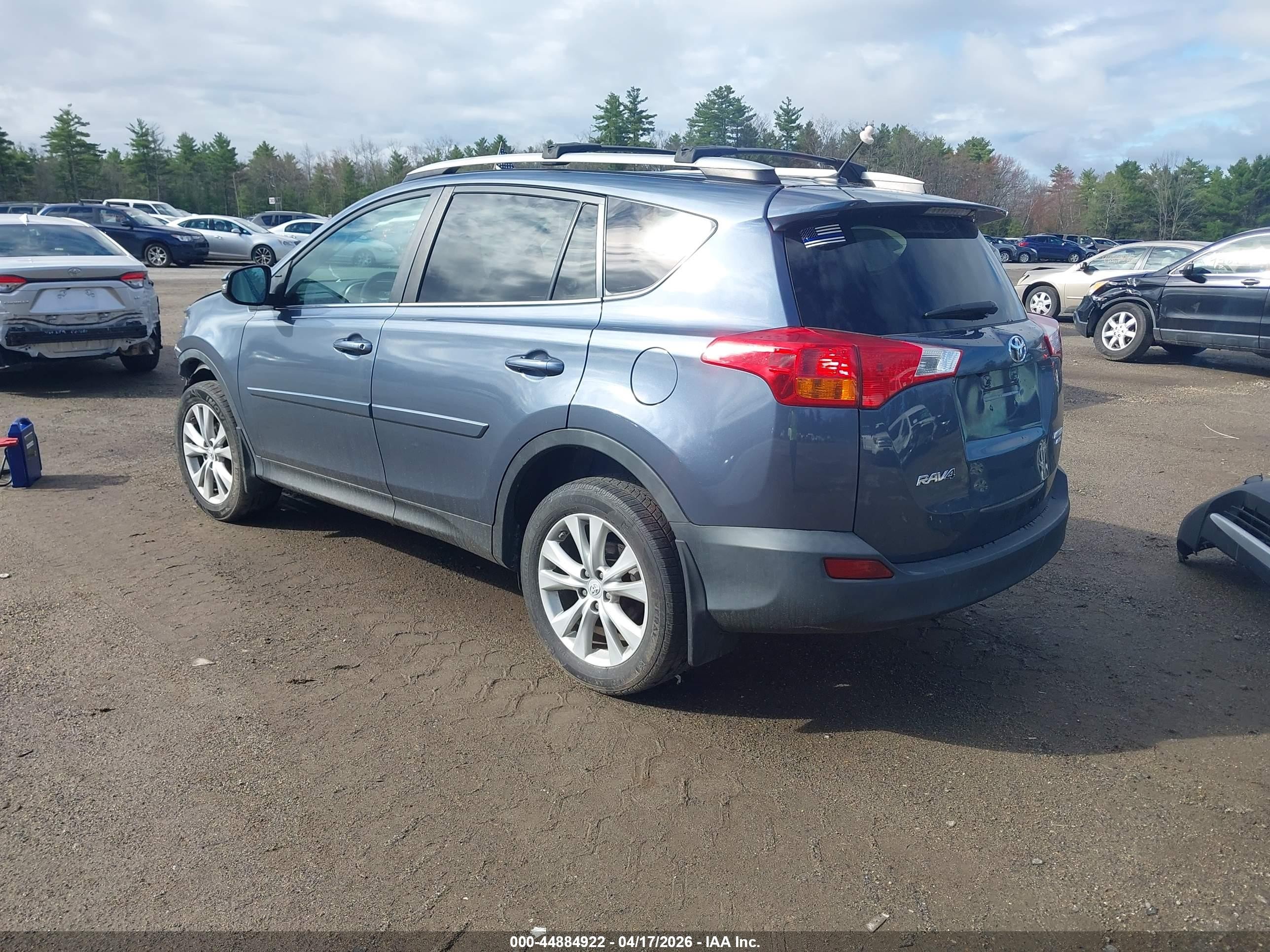 2014 Toyota Rav4 Limited Серый vin: 2T3DFREV3EW174141