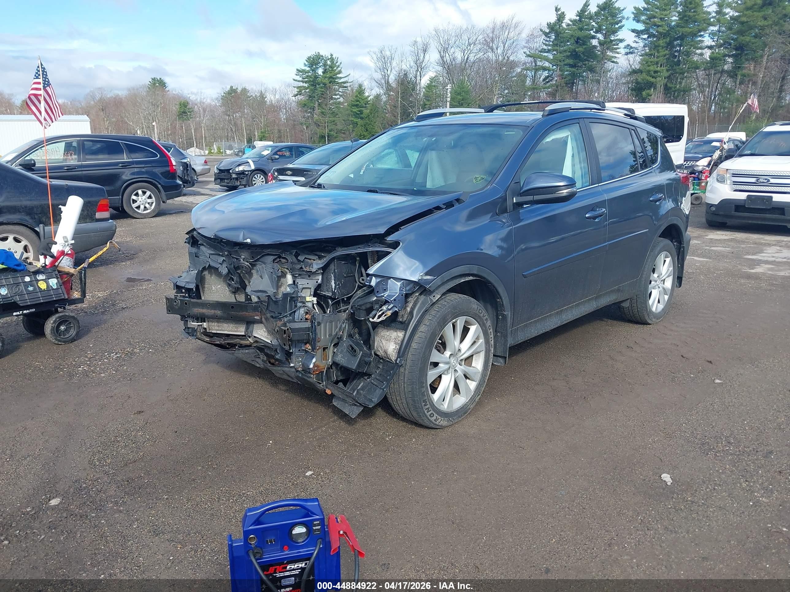 2014 Toyota Rav4 Limited Серый vin: 2T3DFREV3EW174141