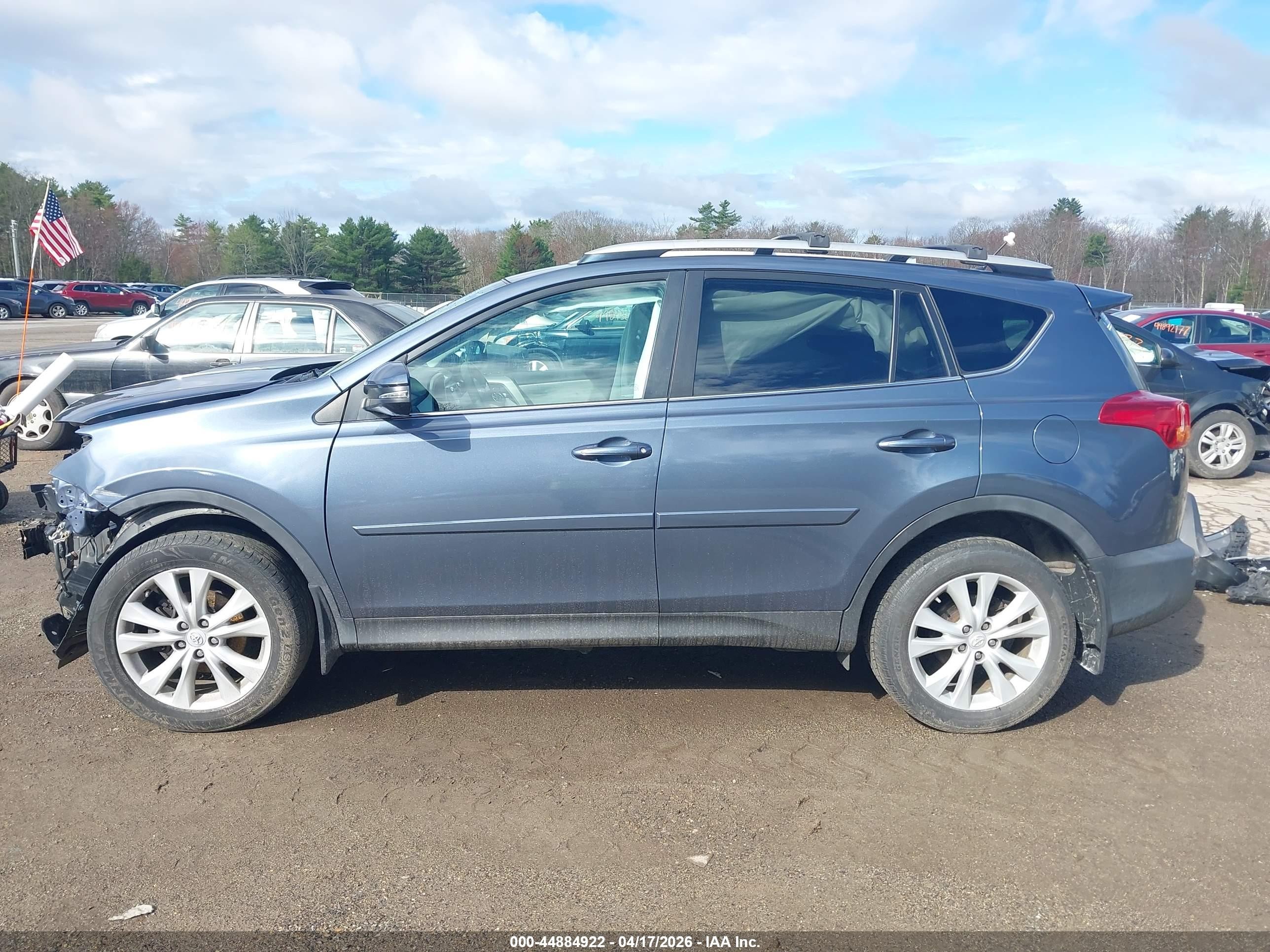 2014 Toyota Rav4 Limited Серый vin: 2T3DFREV3EW174141