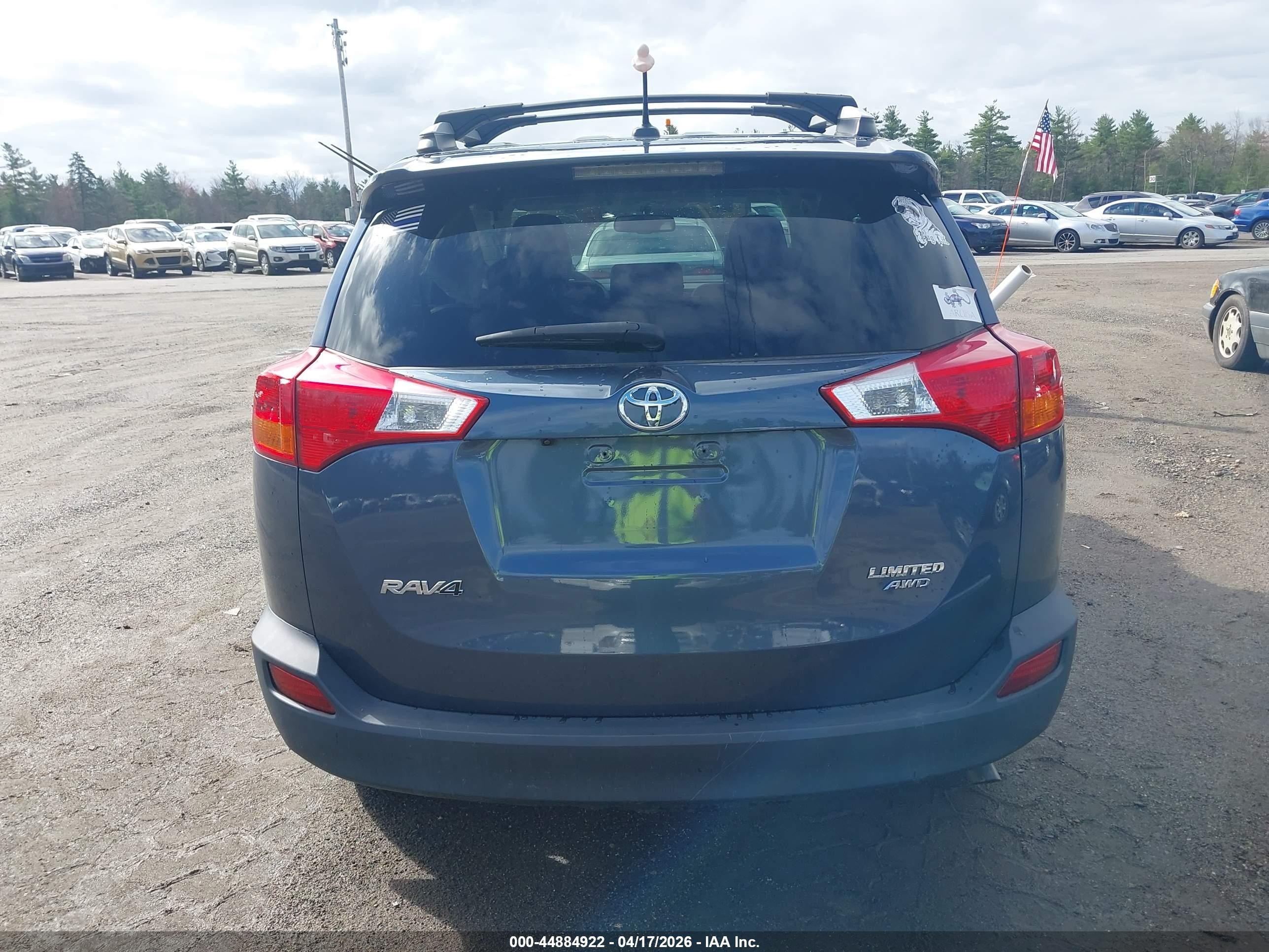 2014 Toyota Rav4 Limited Серый vin: 2T3DFREV3EW174141