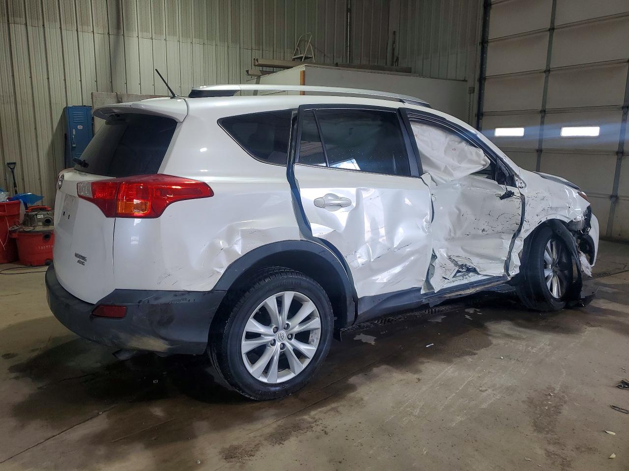 2014 Toyota Rav4 Limited White vin: 2T3DFREV3EW175659
