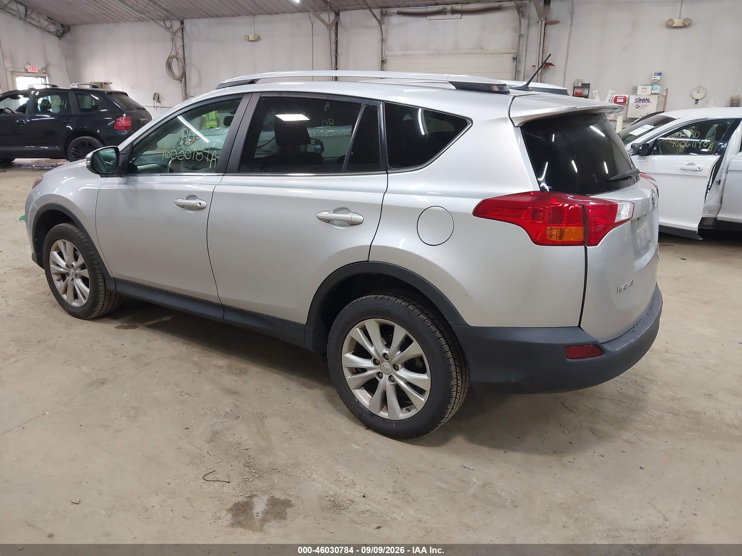 2014 Toyota Rav4 Limited Silver vin: 2T3DFREV3EW182983