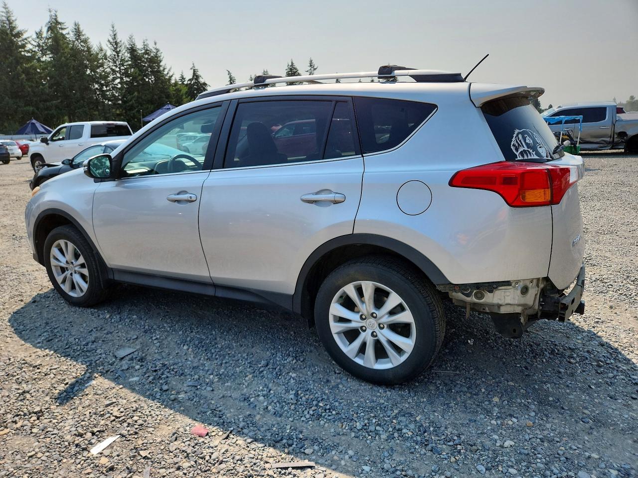 2014 Toyota Rav4 Limited Серебряный vin: 2T3DFREV3EW204173