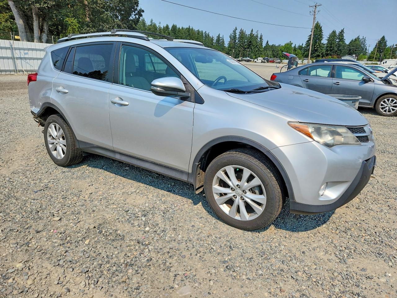 2014 Toyota Rav4 Limited Серебряный vin: 2T3DFREV3EW204173