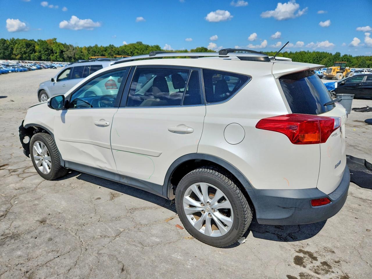 2014 Toyota Rav4 Limited White vin: 2T3DFREV3EW207140