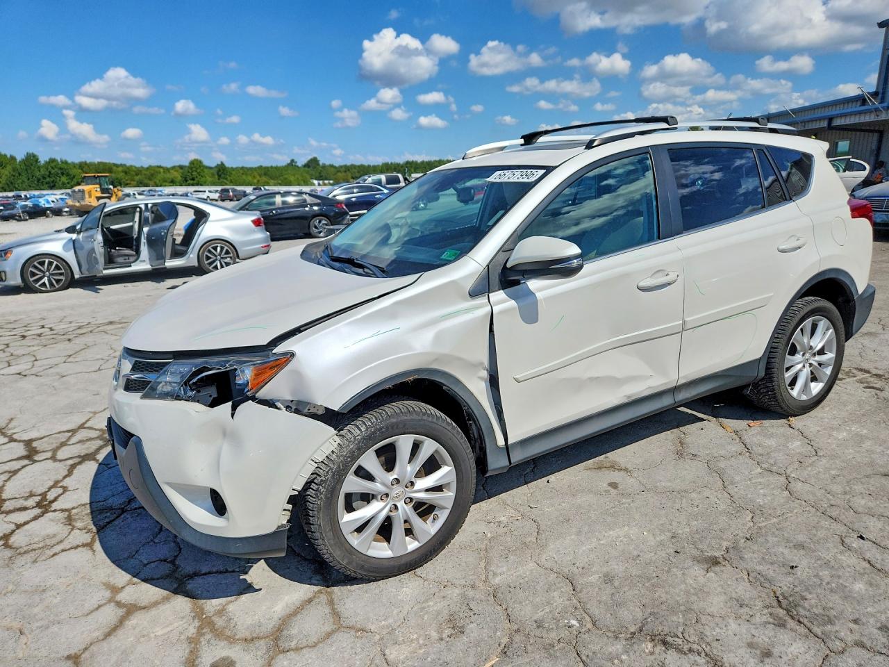 2014 Toyota Rav4 Limited White vin: 2T3DFREV3EW207140