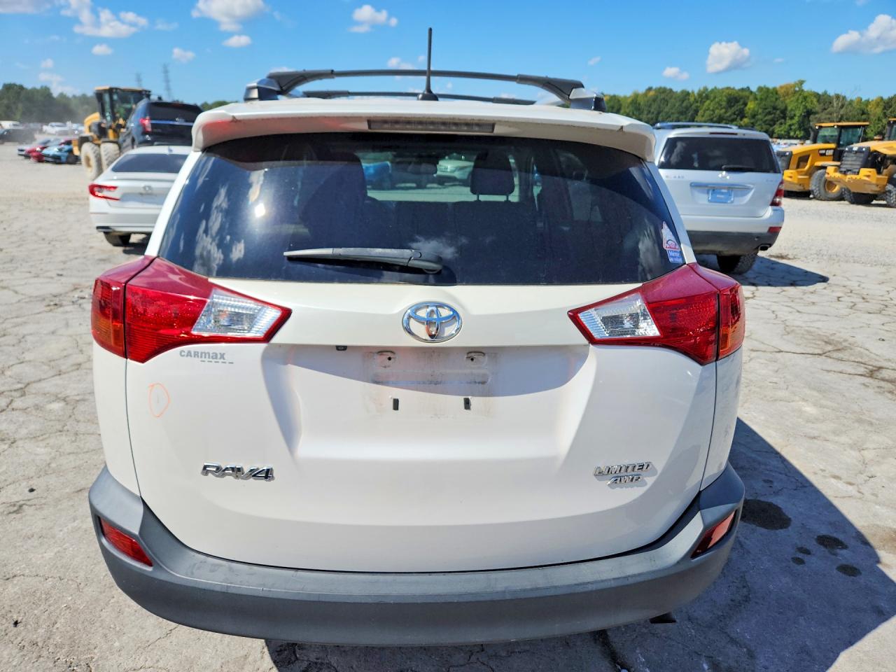 2014 Toyota Rav4 Limited White vin: 2T3DFREV3EW207140