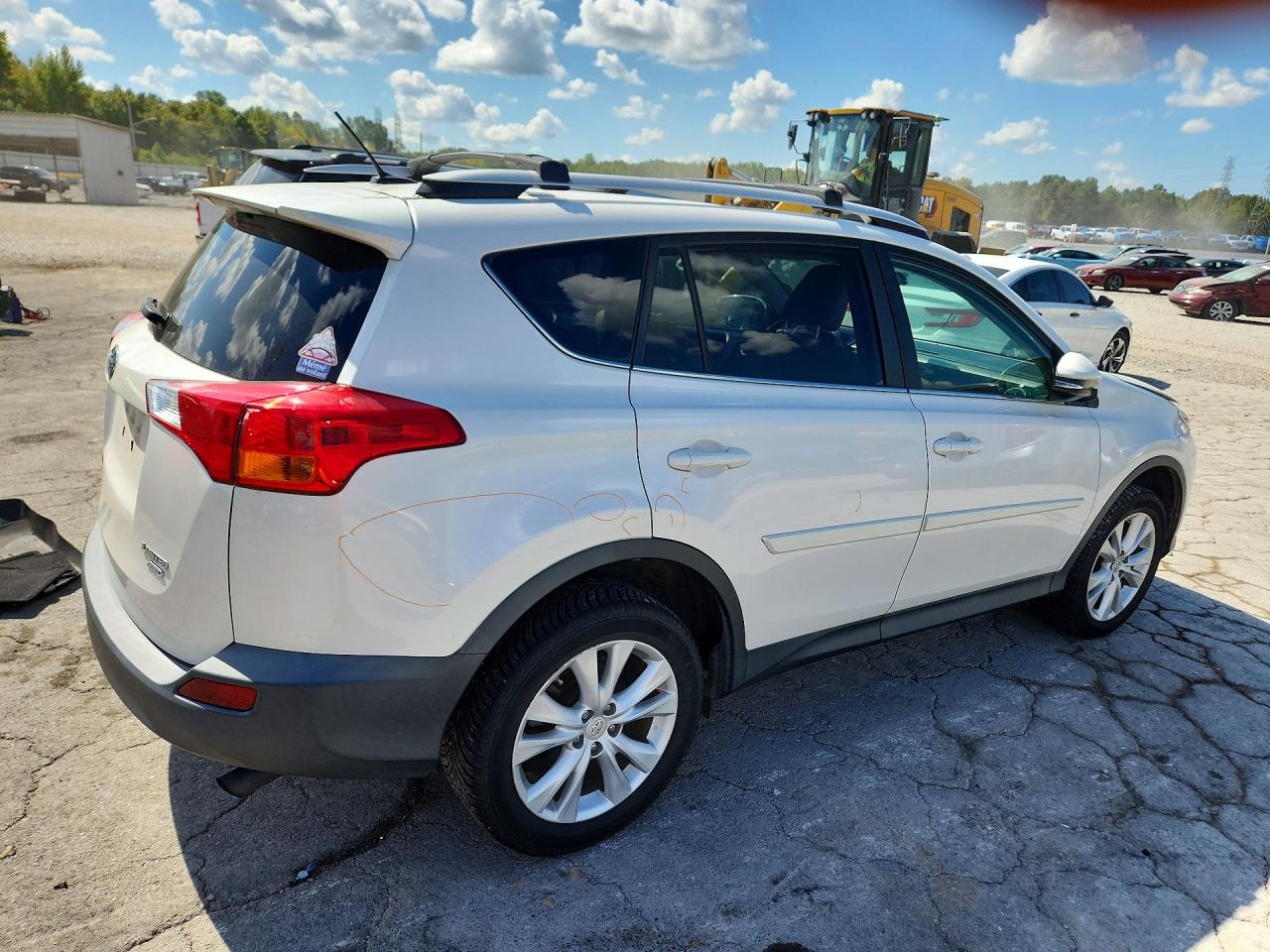 2014 Toyota Rav4 Limited White vin: 2T3DFREV3EW207140