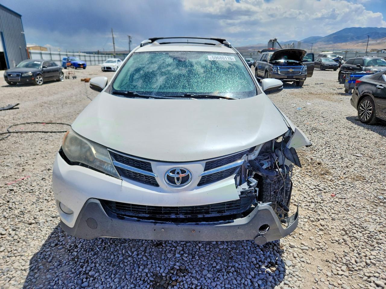 2014 Toyota Rav4 Limited White vin: 2T3DFREV3EW209227