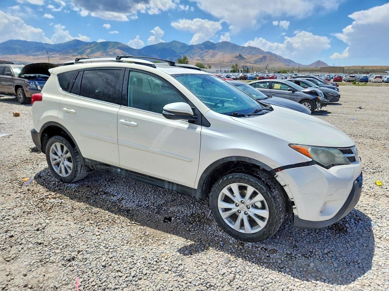 2014 Toyota Rav4 Limited White vin: 2T3DFREV3EW209227