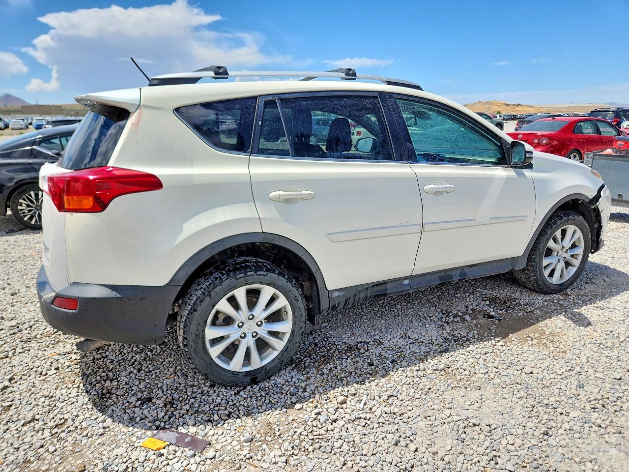 2014 Toyota Rav4 Limited White vin: 2T3DFREV3EW209227