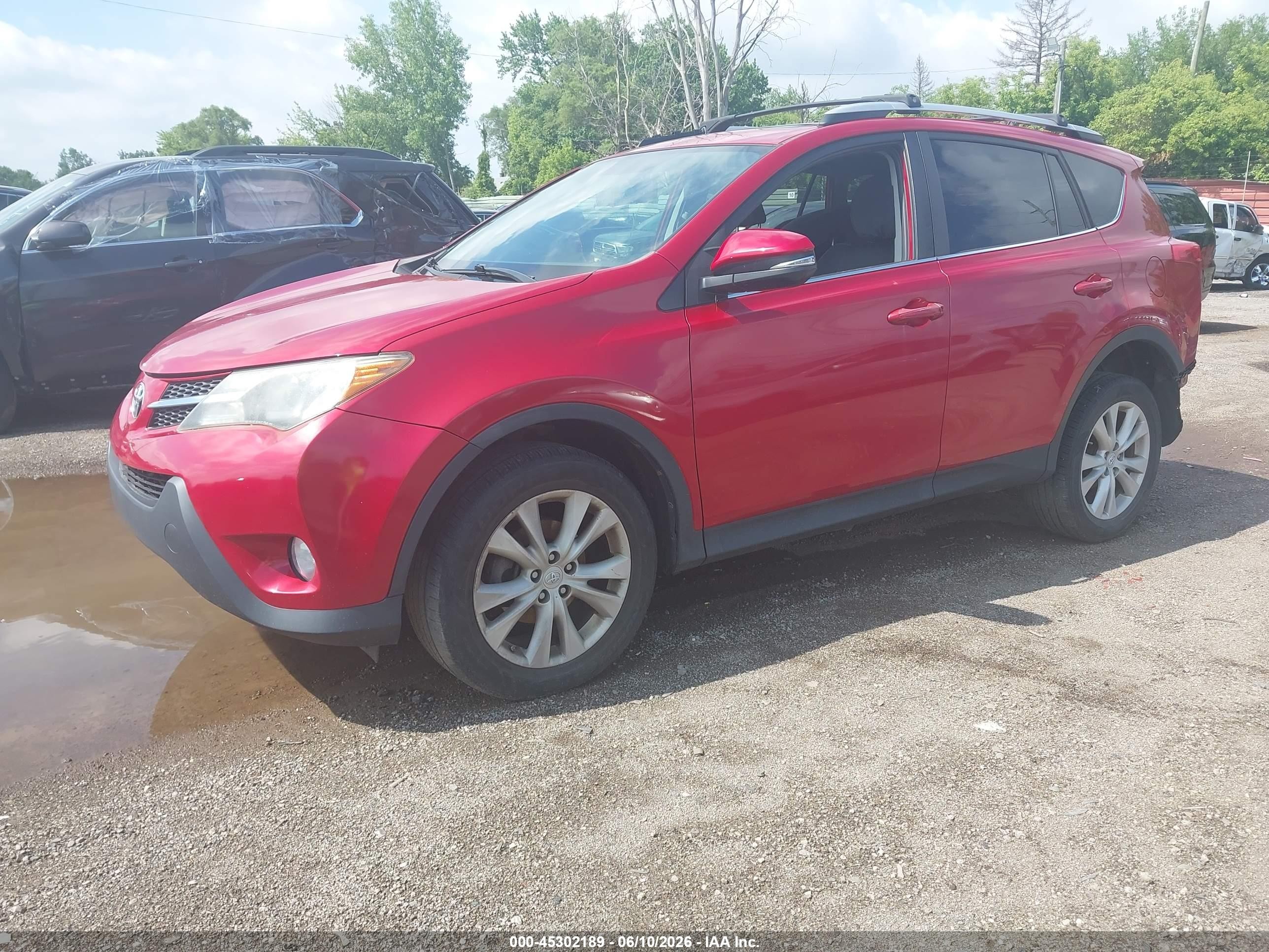 2015 Toyota Rav4 Limited Red vin: 2T3DFREV3FW234971