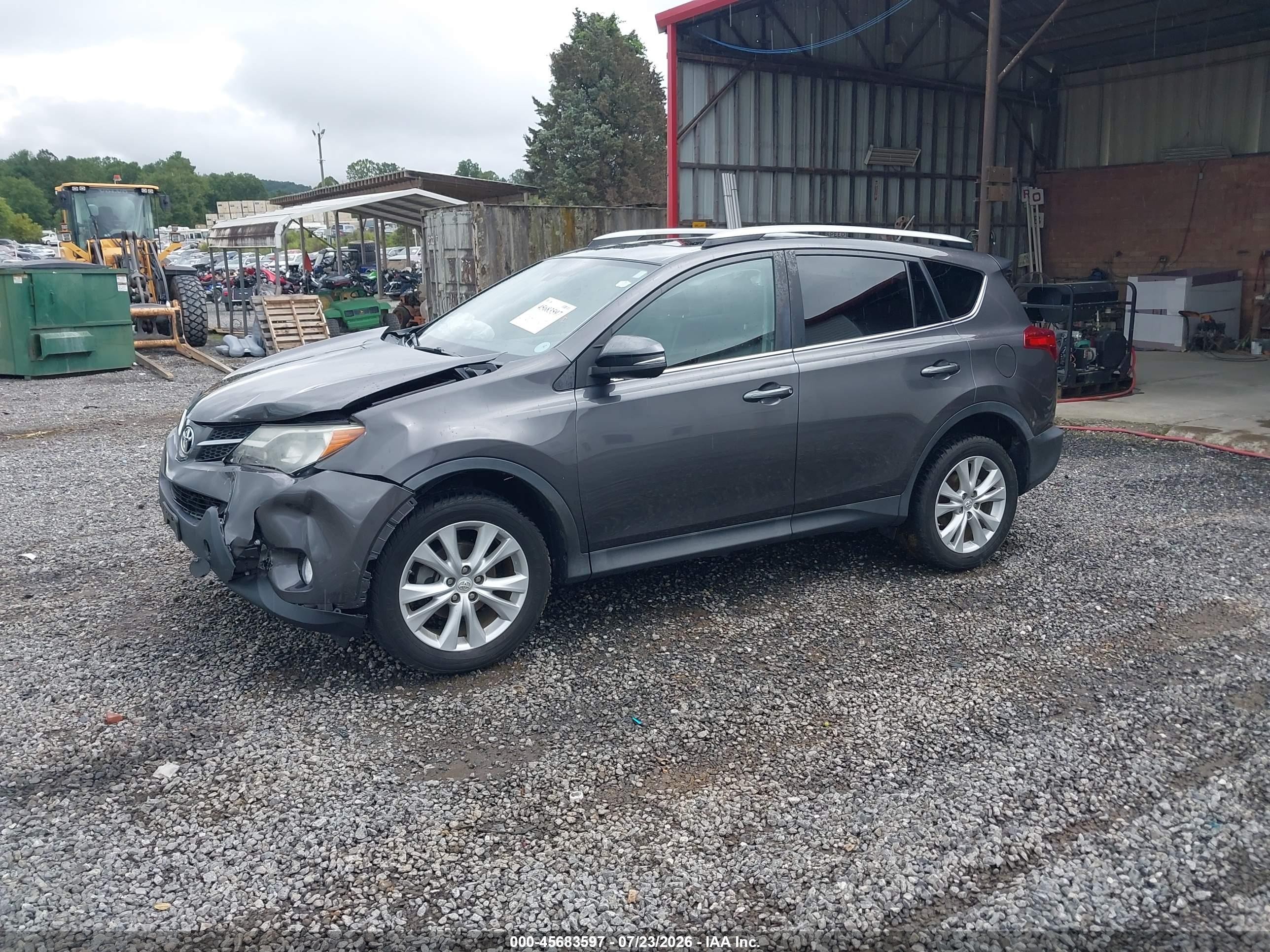 2015 Toyota Rav4 Limited Серый vin: 2T3DFREV3FW265881