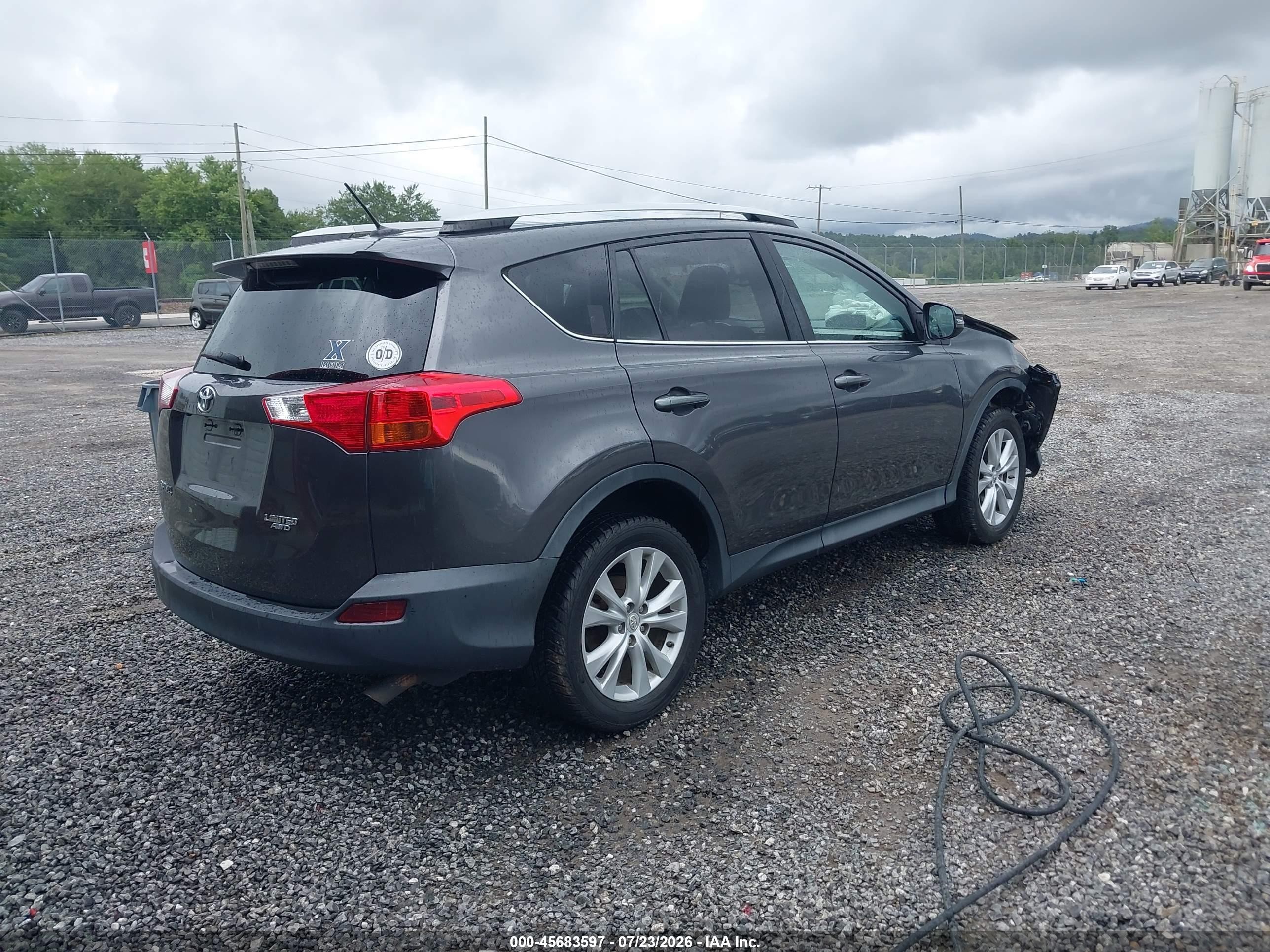 2015 Toyota Rav4 Limited Серый vin: 2T3DFREV3FW265881