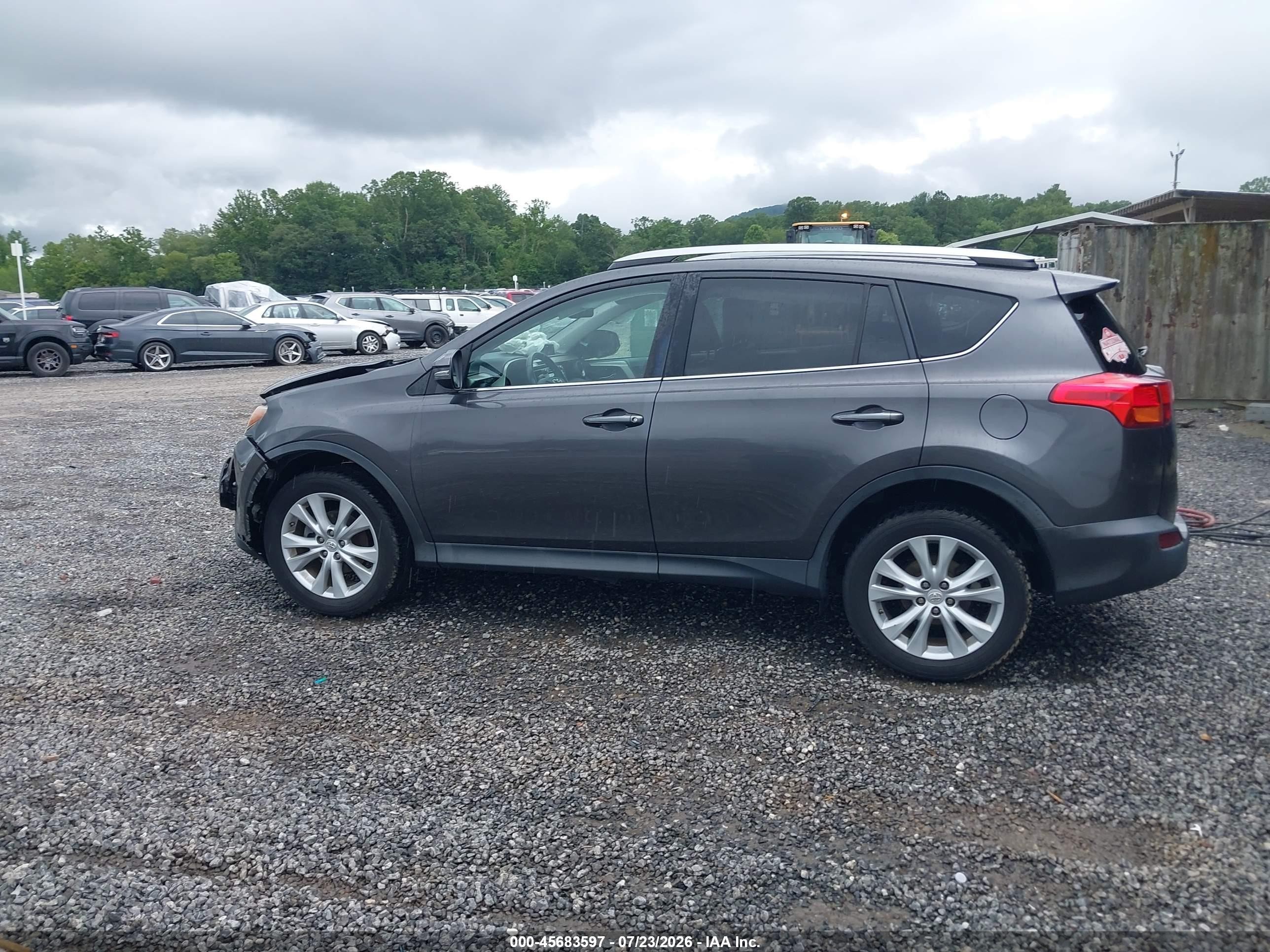 2015 Toyota Rav4 Limited Серый vin: 2T3DFREV3FW265881