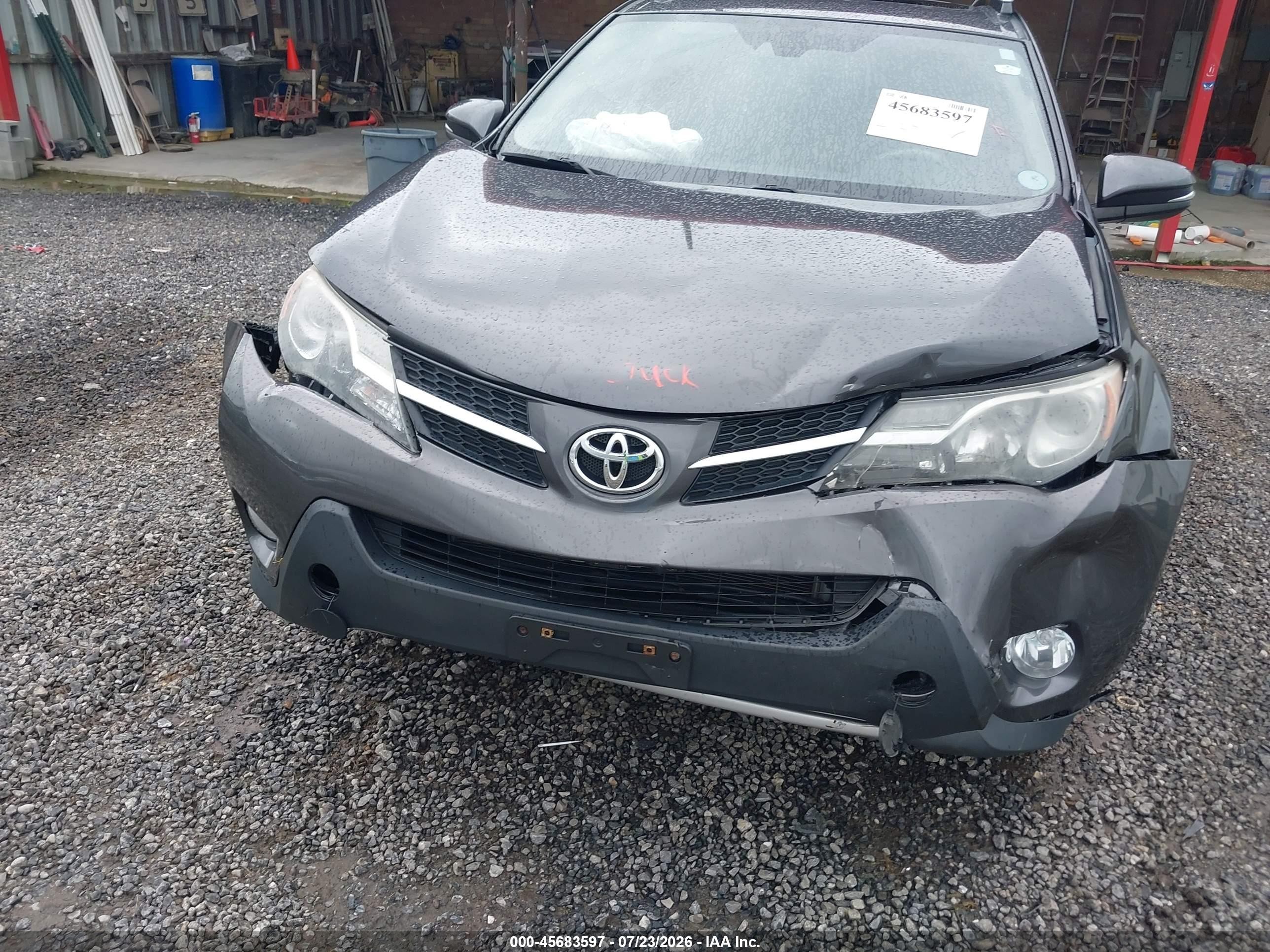 2015 Toyota Rav4 Limited Серый vin: 2T3DFREV3FW265881