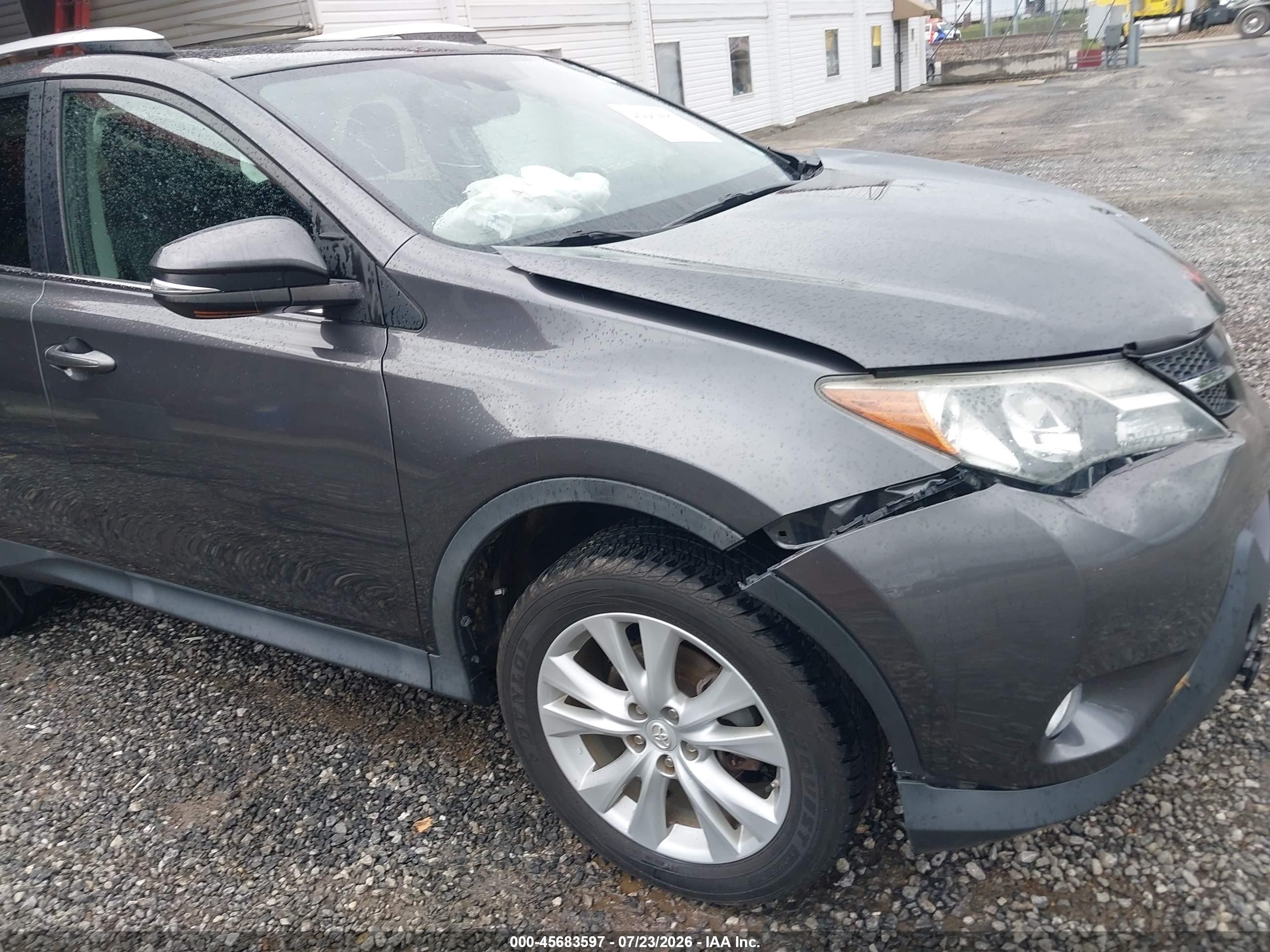 2015 Toyota Rav4 Limited Серый vin: 2T3DFREV3FW265881