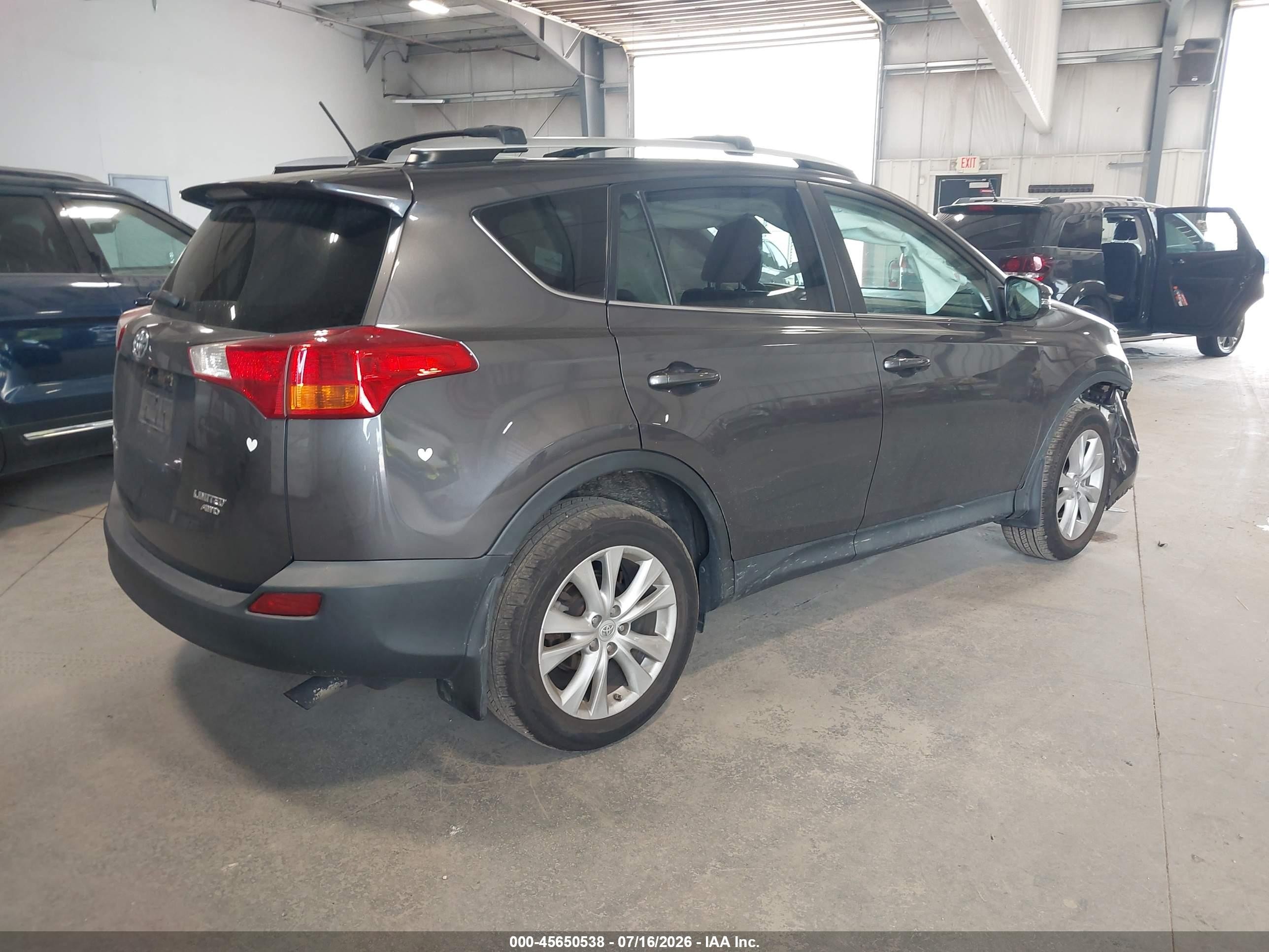 2015 Toyota Rav4 Limited Gray vin: 2T3DFREV3FW359968