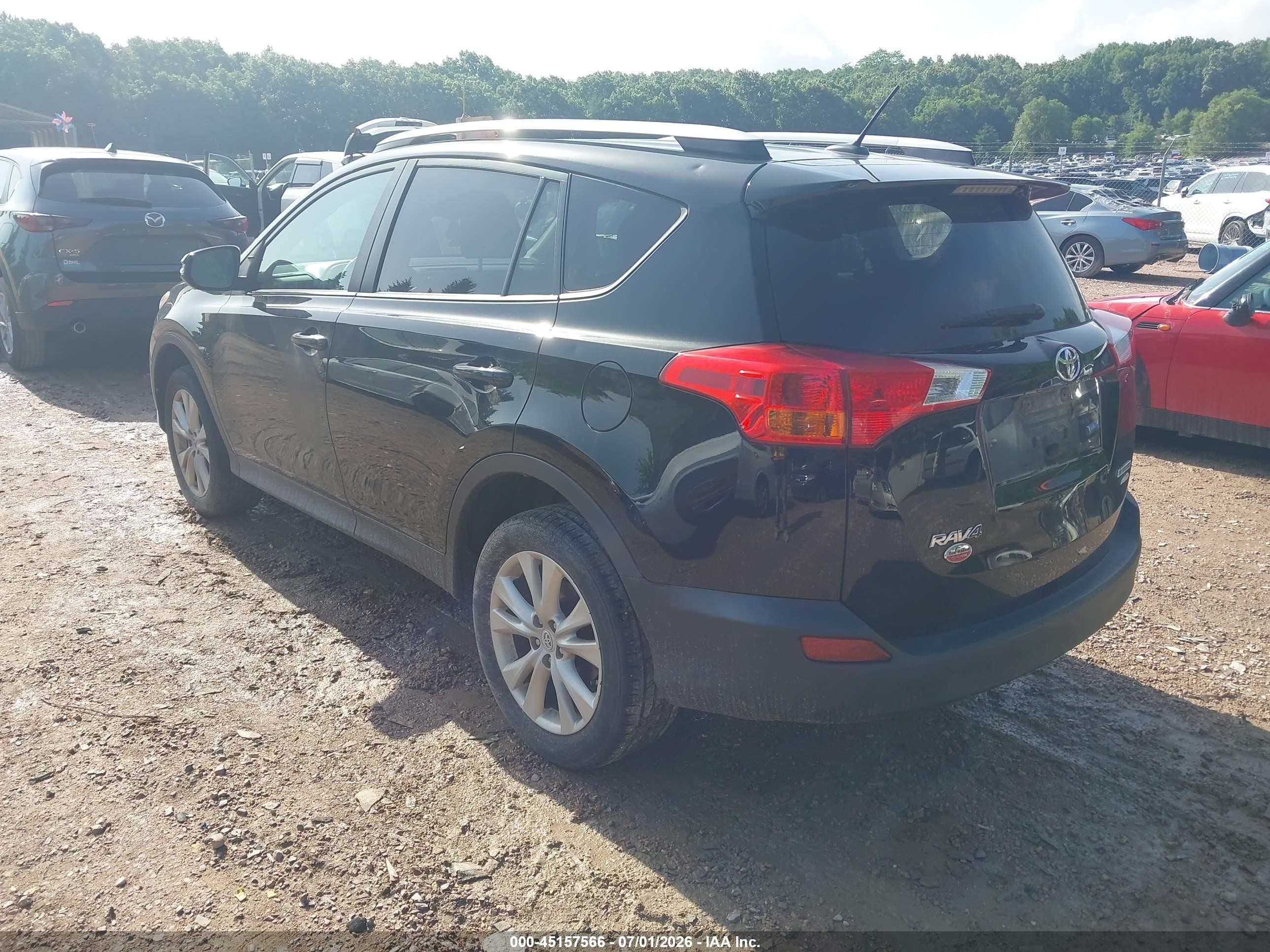 2015 Toyota Rav4 Limited Black vin: 2T3DFREV3FW374714