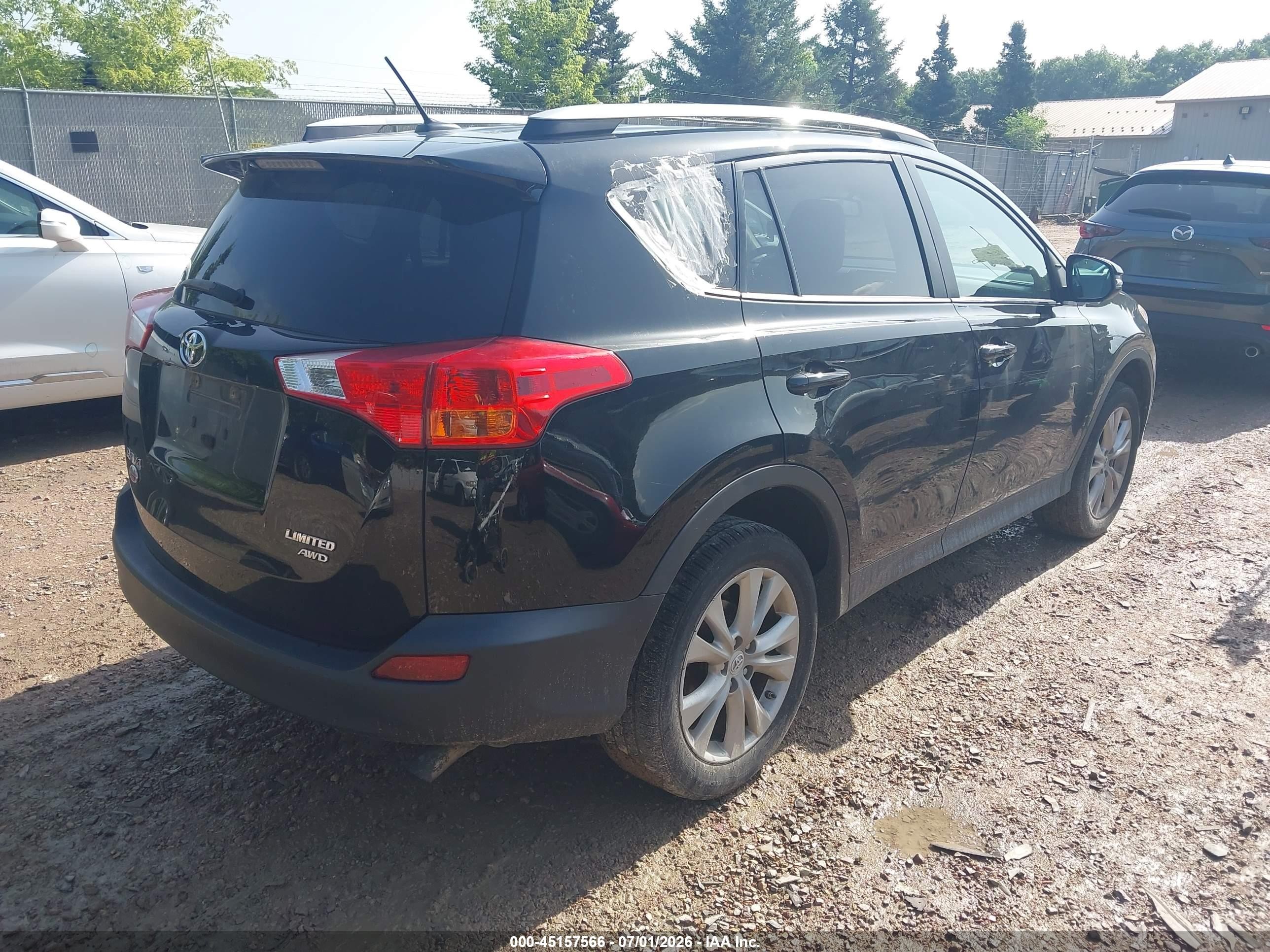 2015 Toyota Rav4 Limited Black vin: 2T3DFREV3FW374714