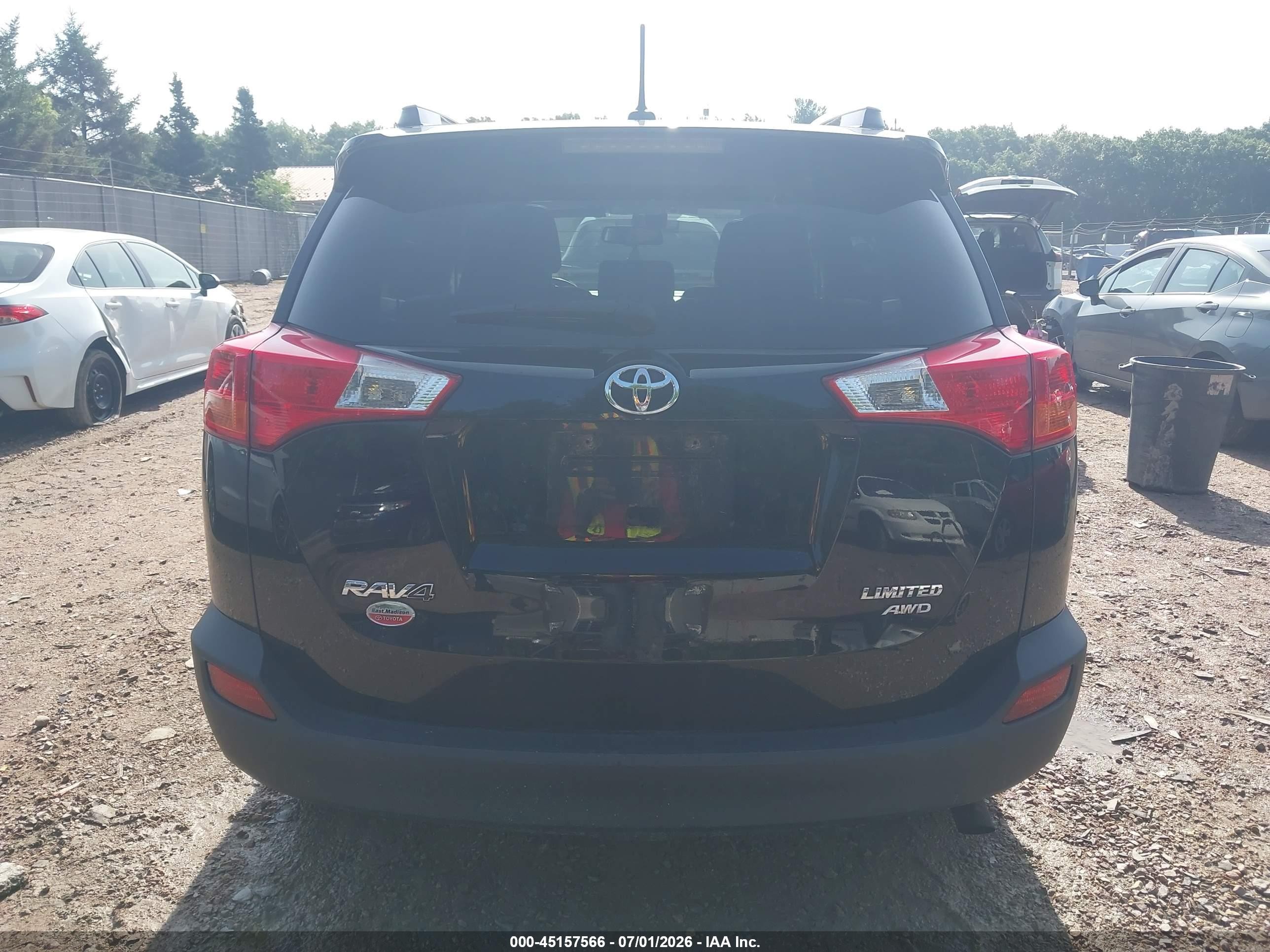 2015 Toyota Rav4 Limited Black vin: 2T3DFREV3FW374714