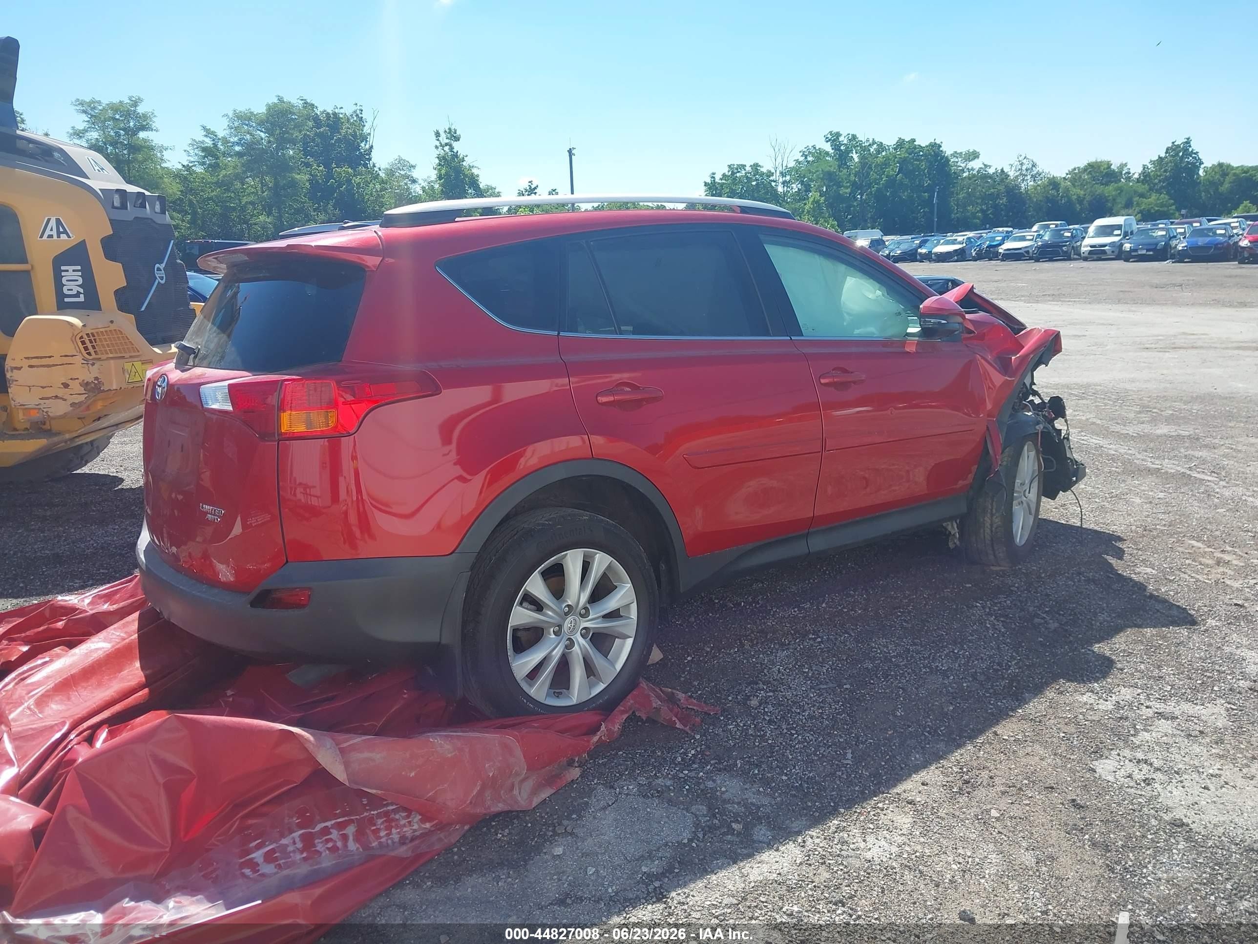 2015 Toyota Rav4 Limited Maroon vin: 2T3DFREV3FW407629
