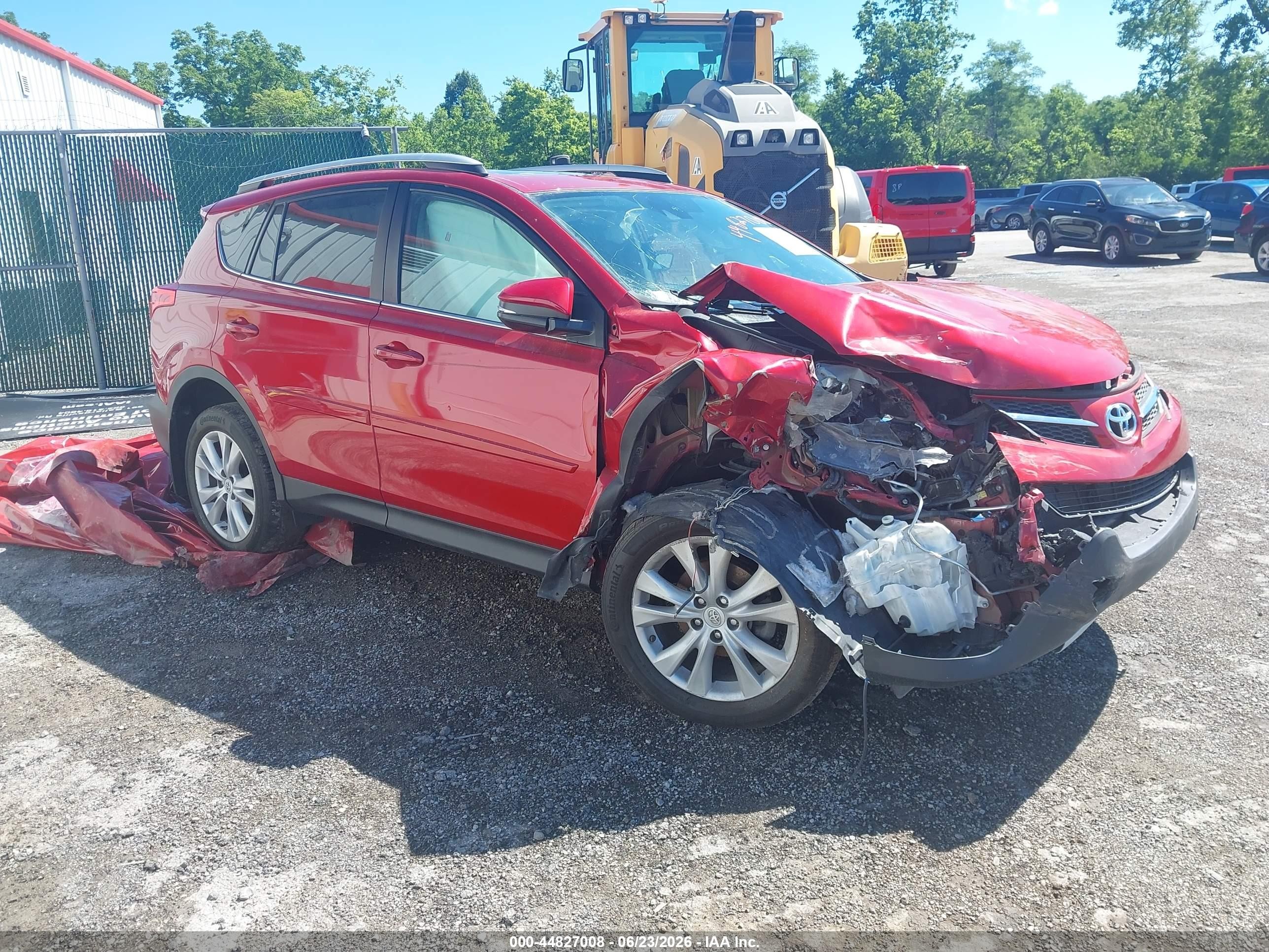 2015 Toyota Rav4 Limited Maroon vin: 2T3DFREV3FW407629