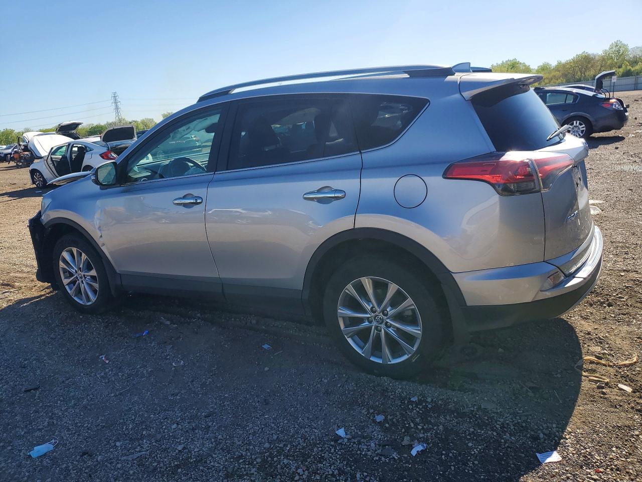 2017 Toyota Rav4 Limited Silver vin: 2T3DFREV3HW666155