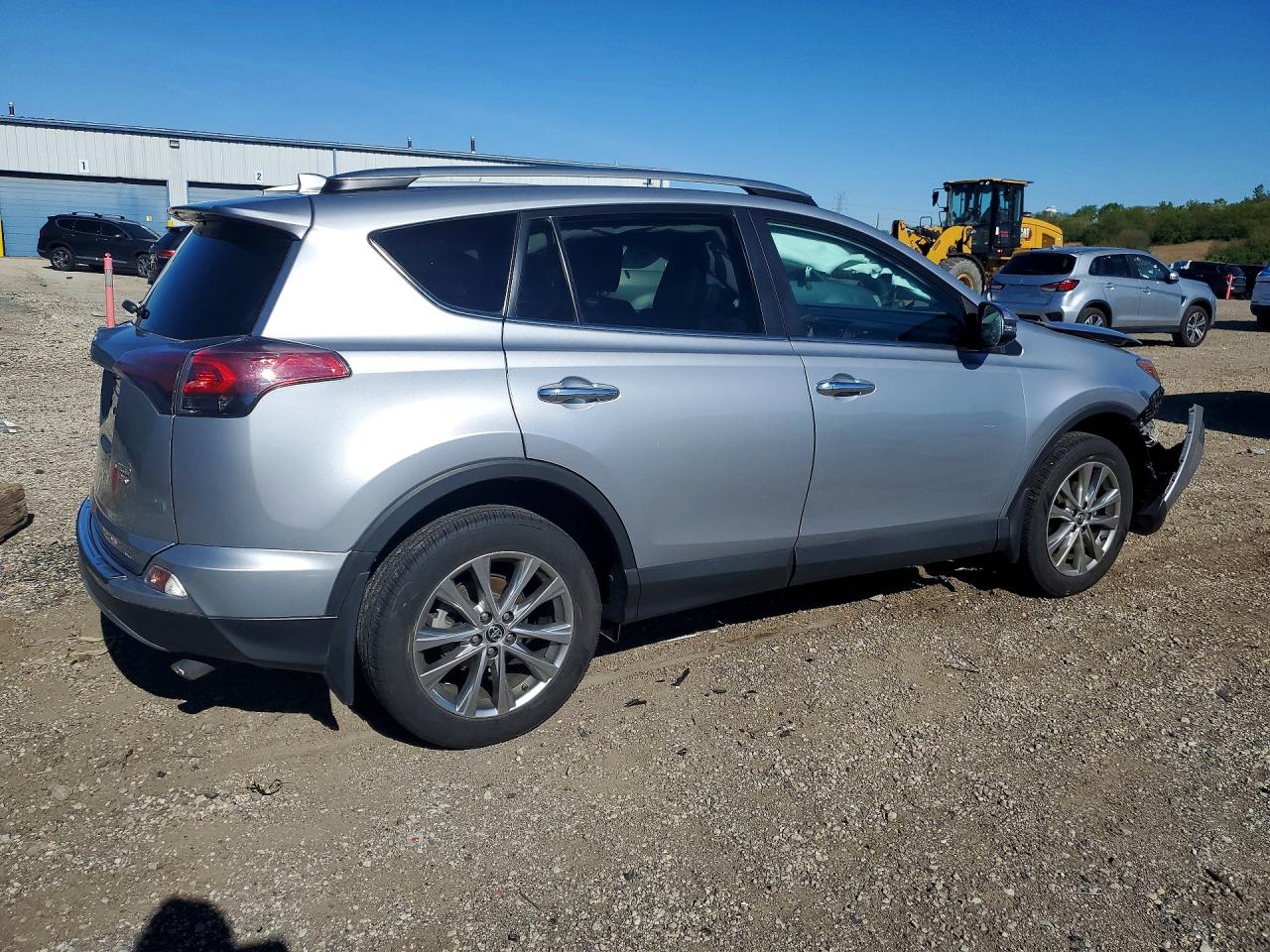 2017 Toyota Rav4 Limited Silver vin: 2T3DFREV3HW666155